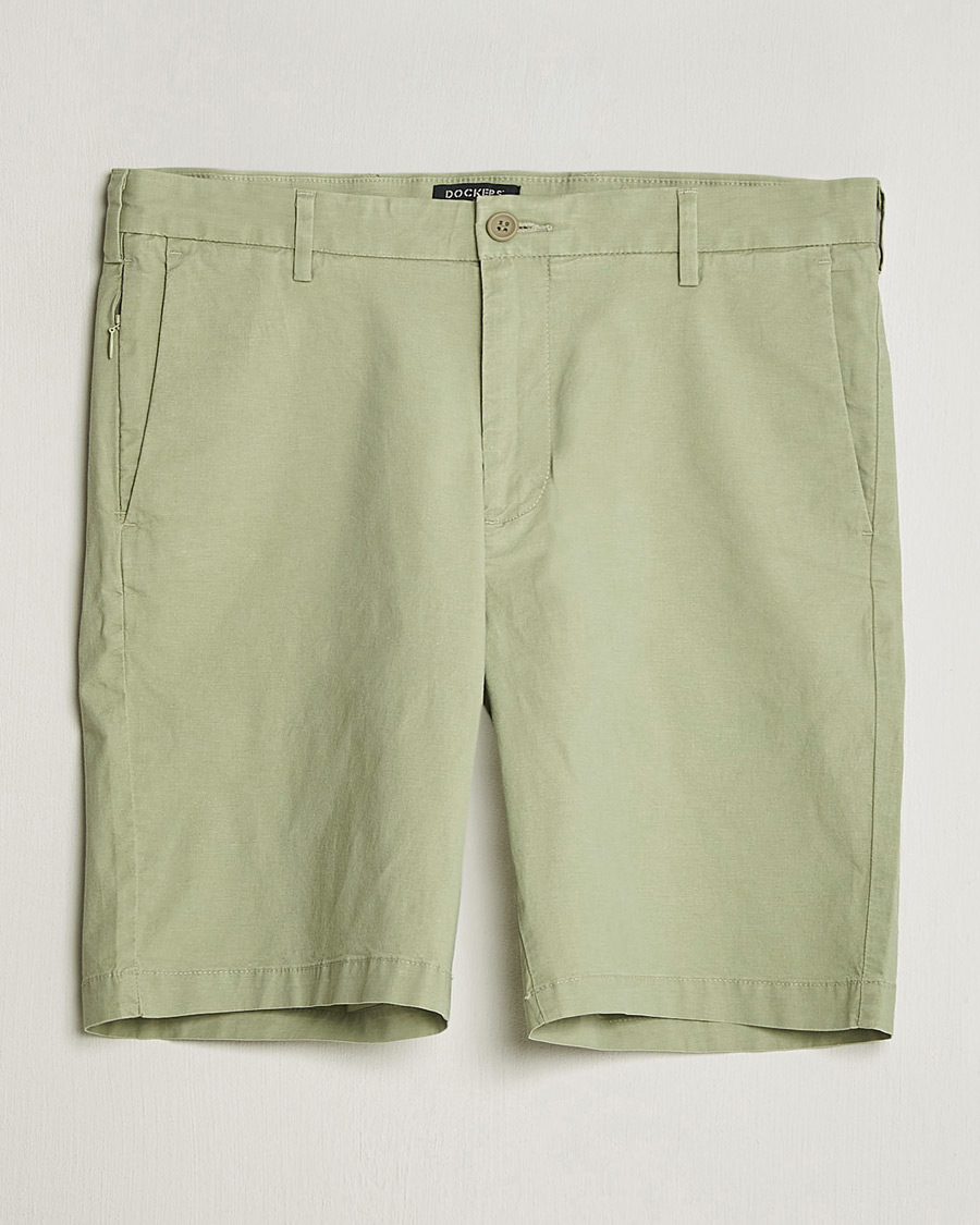 Herre | Shorts | Dockers | Slim Cotton/Linen Shorts Tea