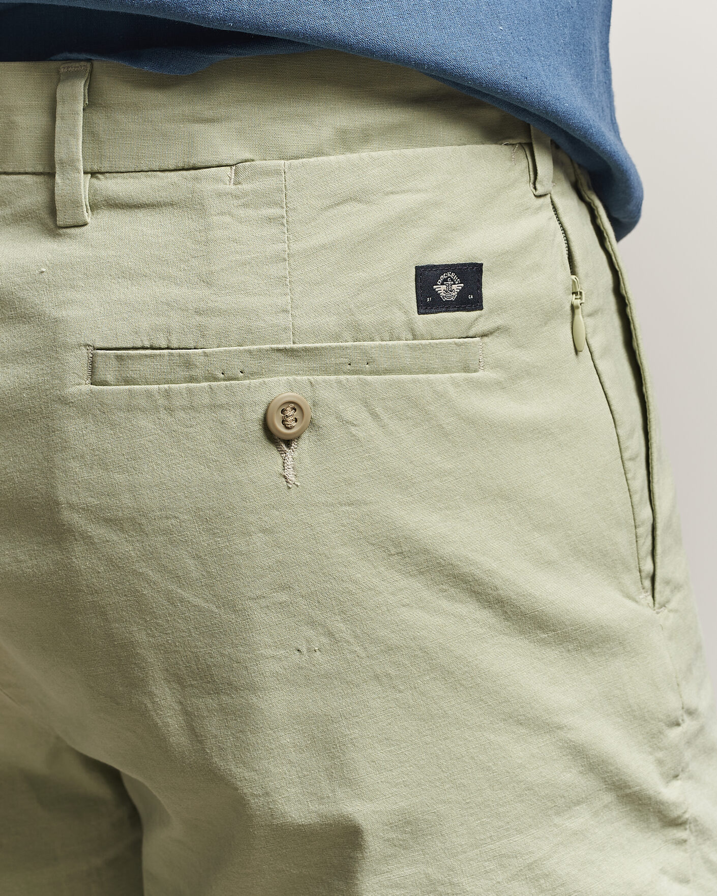Herre | Shorts | Dockers | Slim Cotton/Linen Shorts Tea