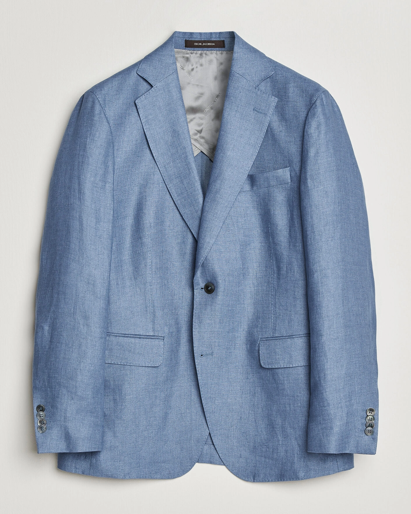 Herre | Dressjakker | Oscar Jacobson | Ferry Soft Linen Blazer Light Blue