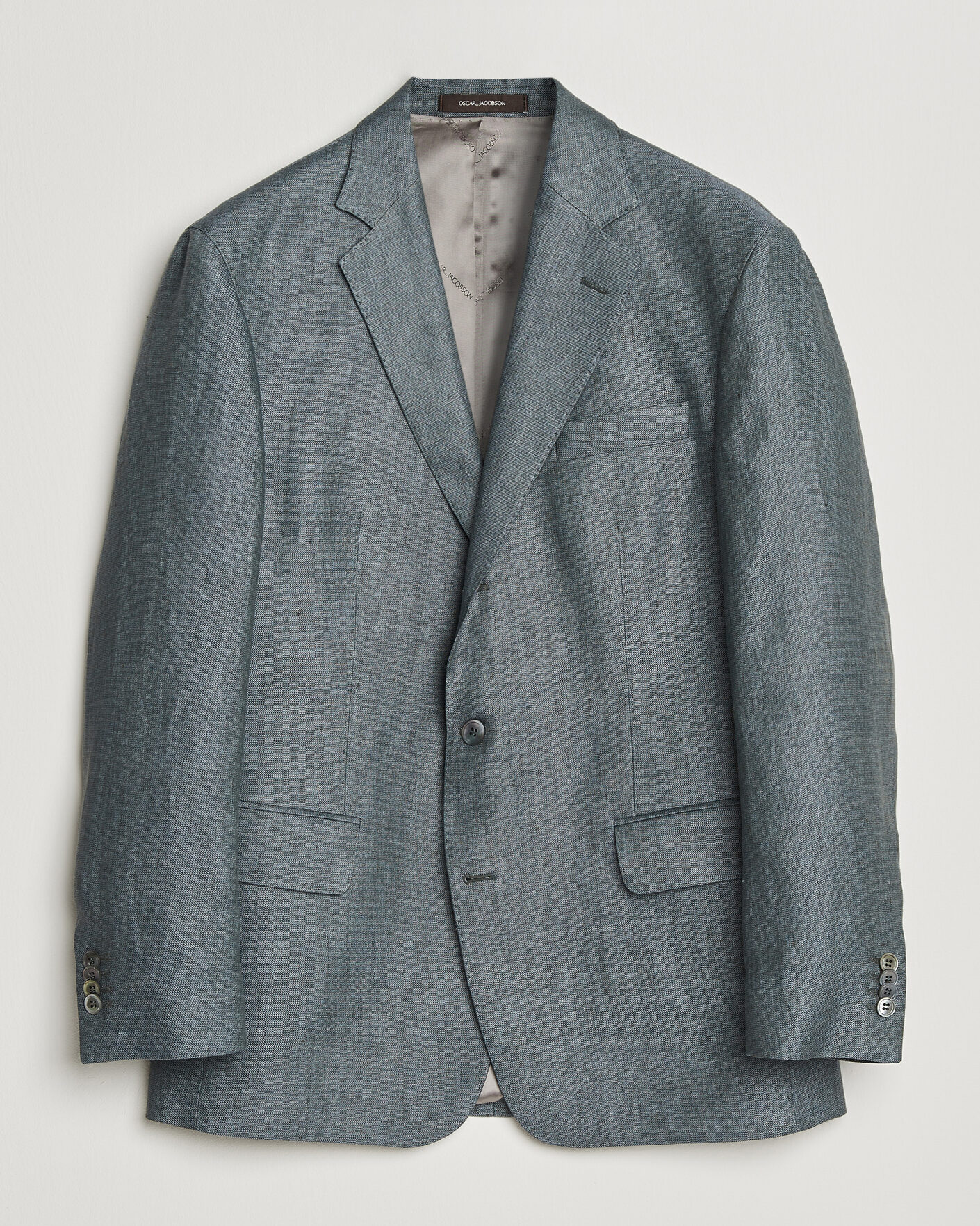 Herre | Dressjakker | Oscar Jacobson | Robert Linen Blazer Olive