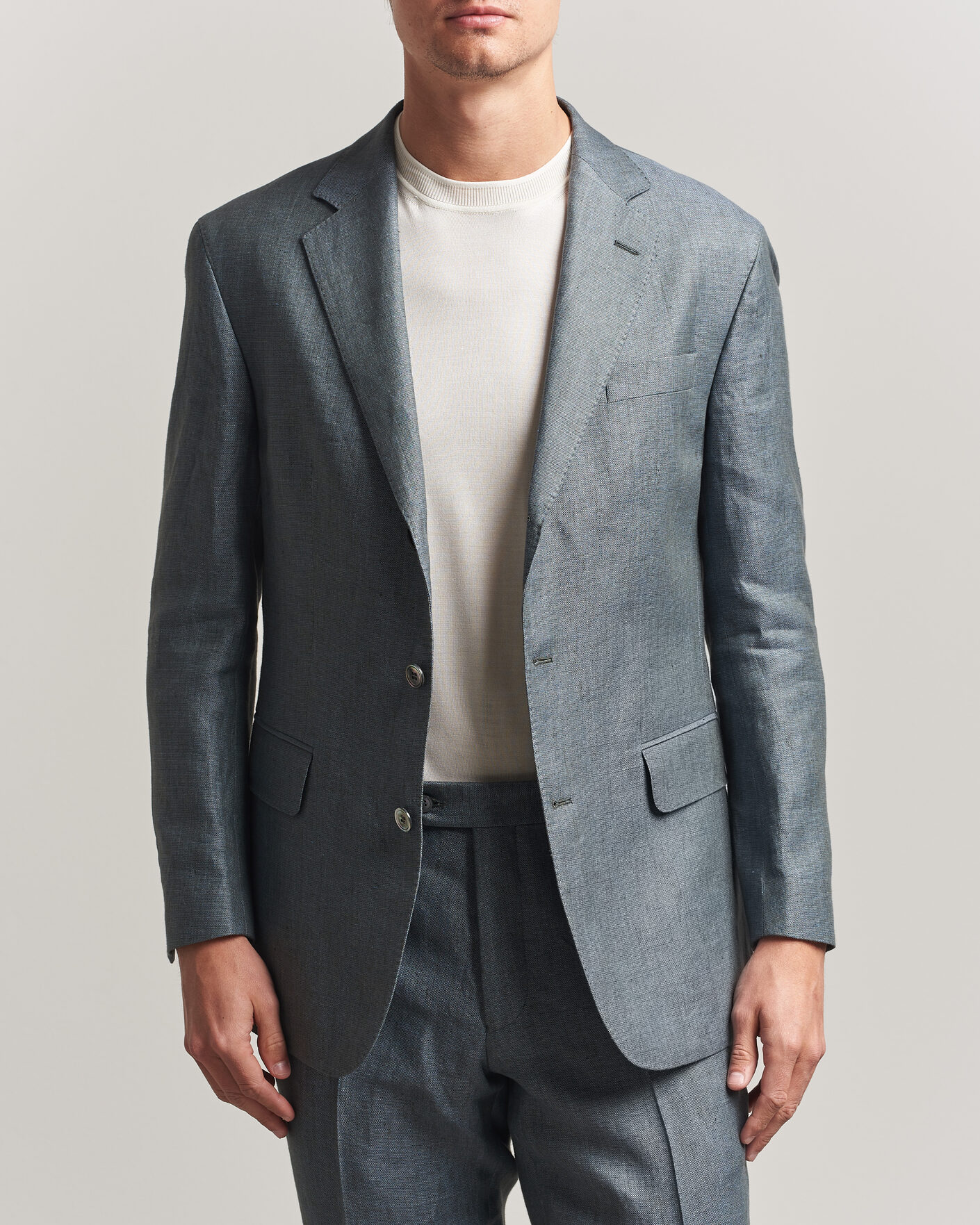 Herre | Dressjakker | Oscar Jacobson | Robert Linen Blazer Olive