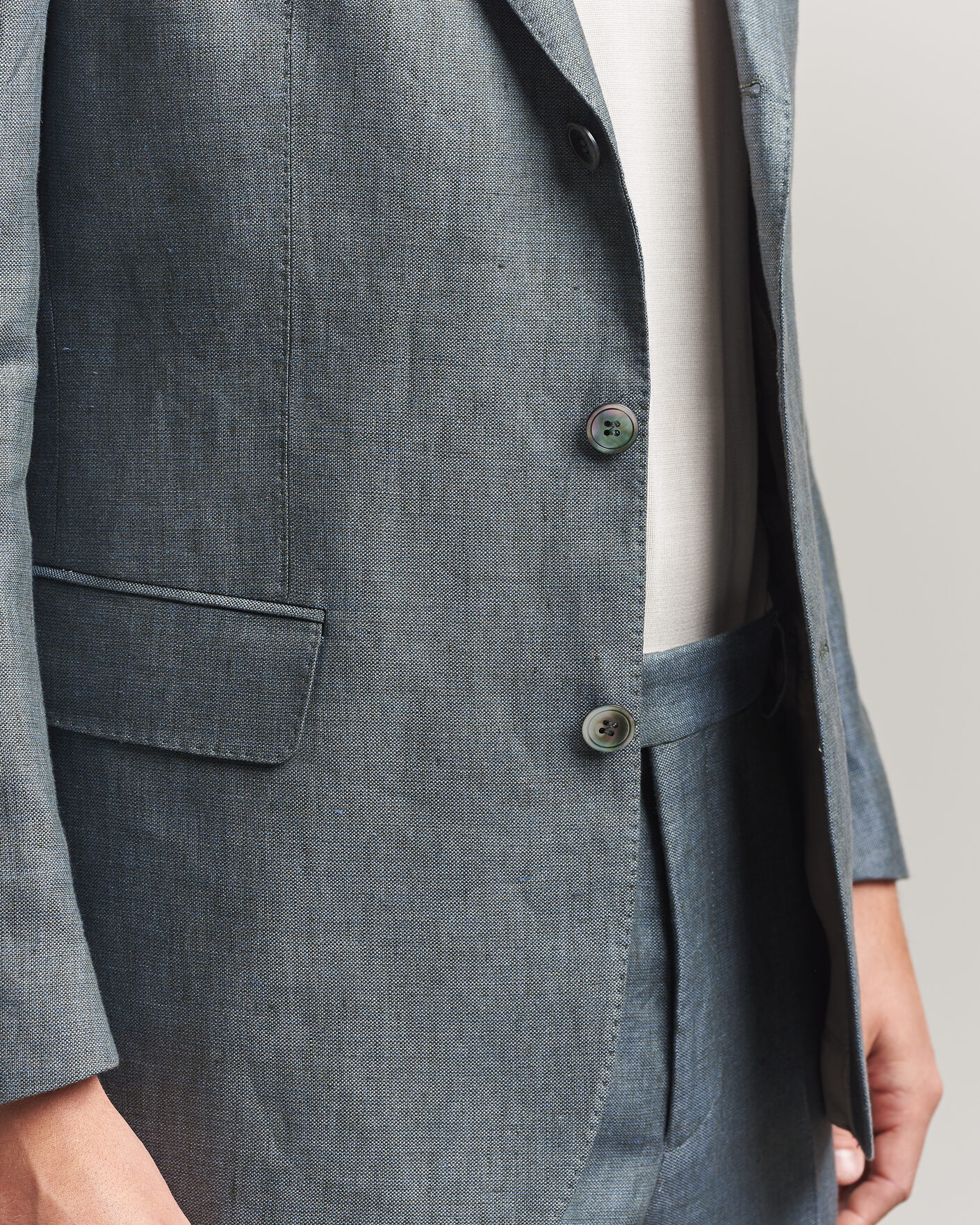 Herre | Dressjakker | Oscar Jacobson | Robert Linen Blazer Olive