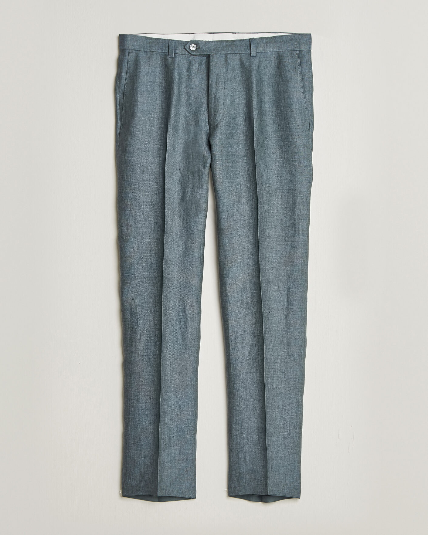 Herre | Bukser | Oscar Jacobson | Dandy Linen Trousers Green