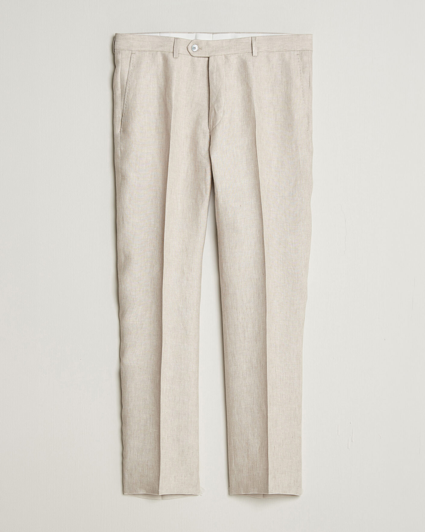 Herre | Bukser | Oscar Jacobson | Dandy Linen Trousers Off White