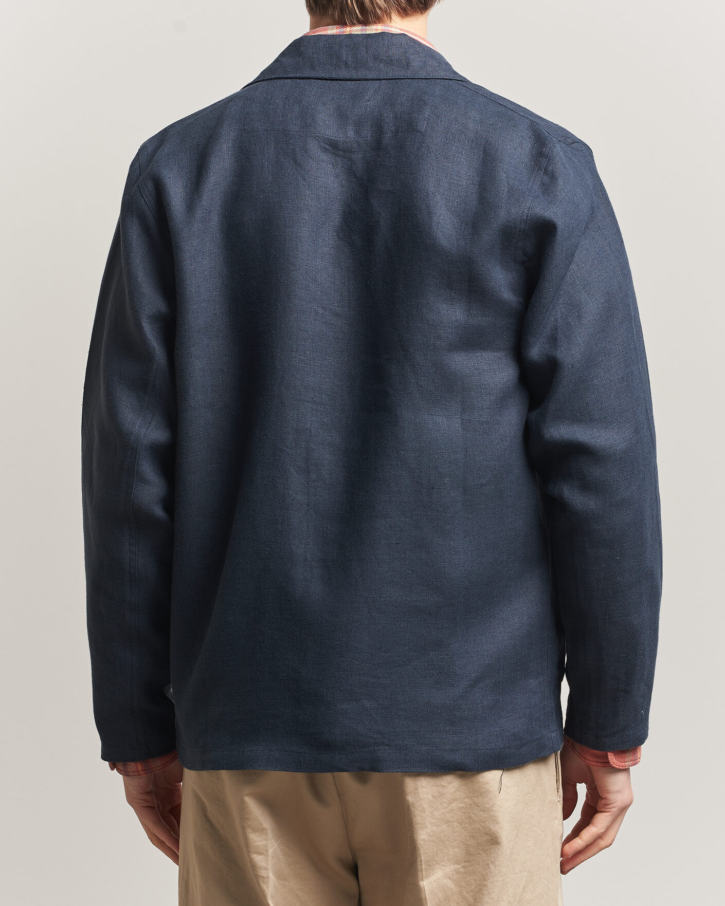 Herre | Skjorter | Peregrine | Windsor Linen Shacket Navy