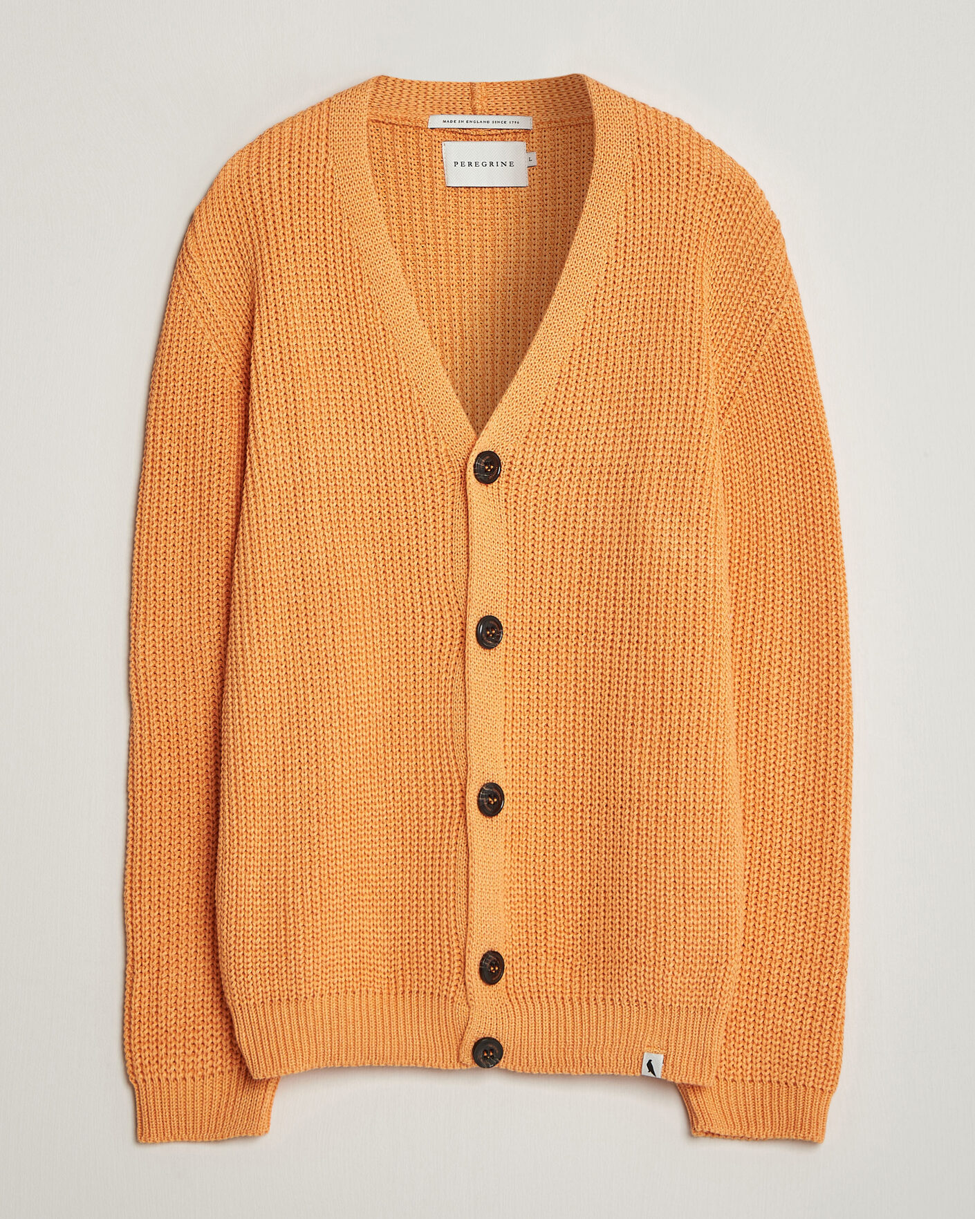 Herre | Gensere | Peregrine | River Cotton Cardigan Apricot