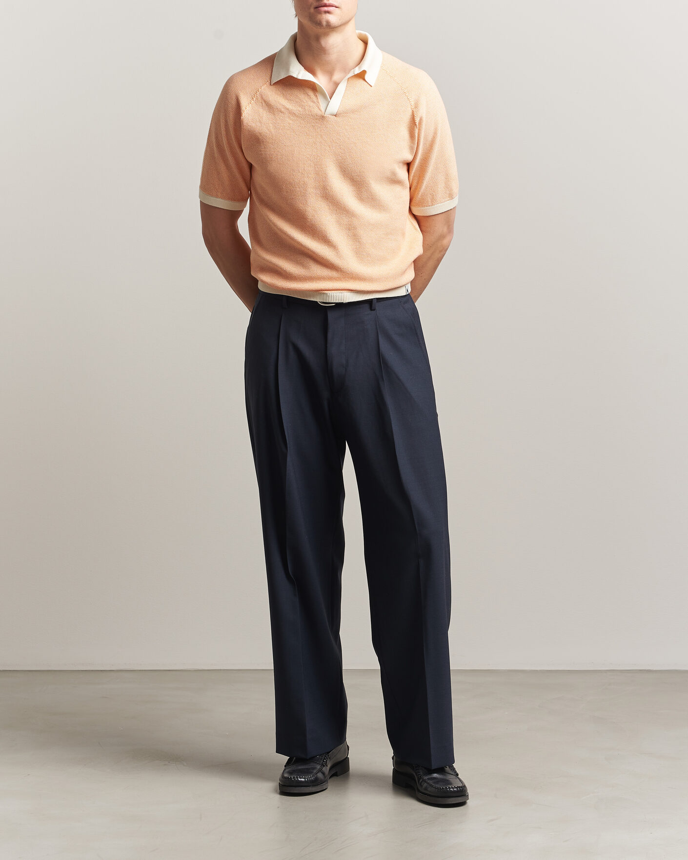 Herre | Pikéer | Peregrine | Lynton Cotton Polo Apricot