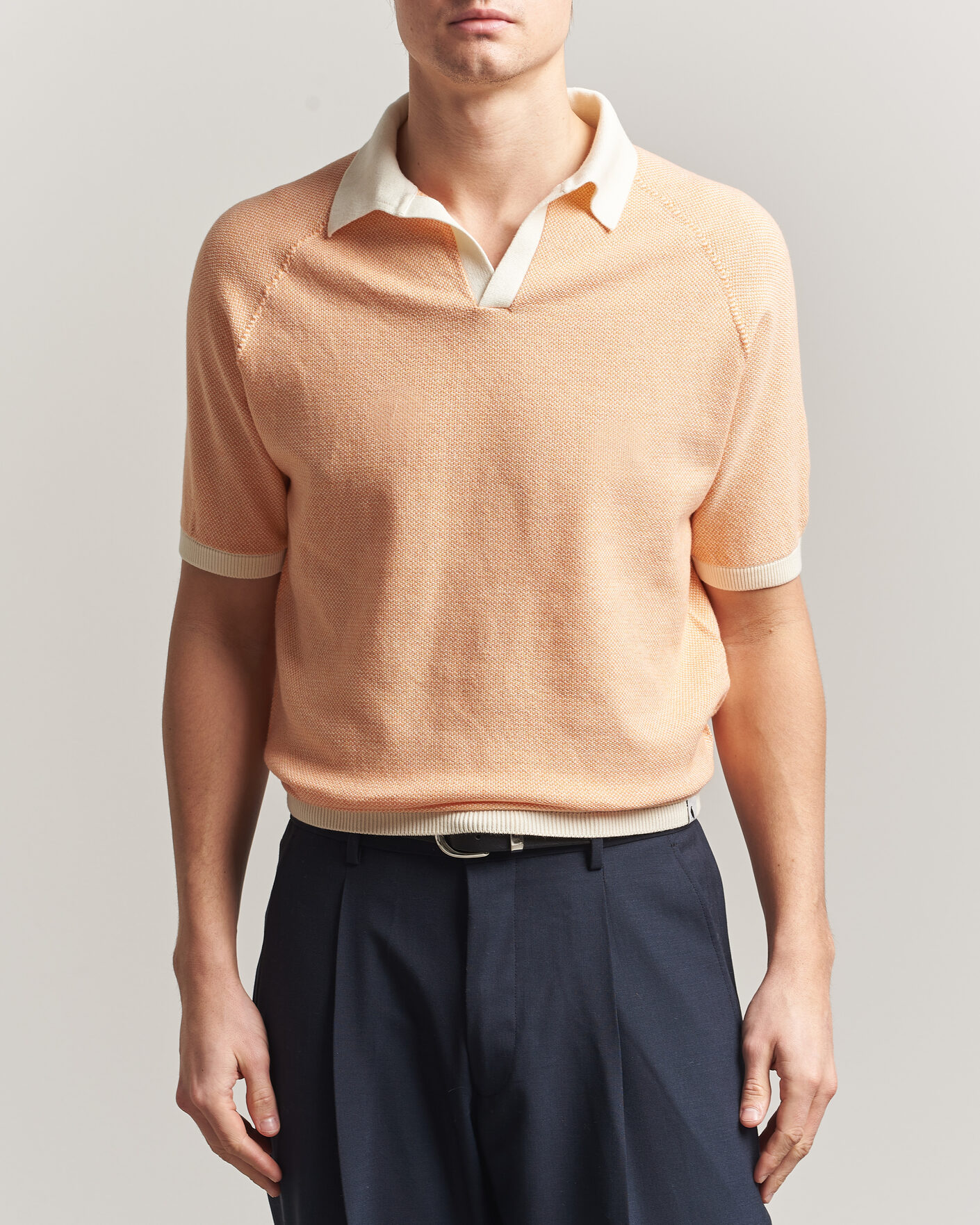 Herre | Pikéer | Peregrine | Lynton Cotton Polo Apricot