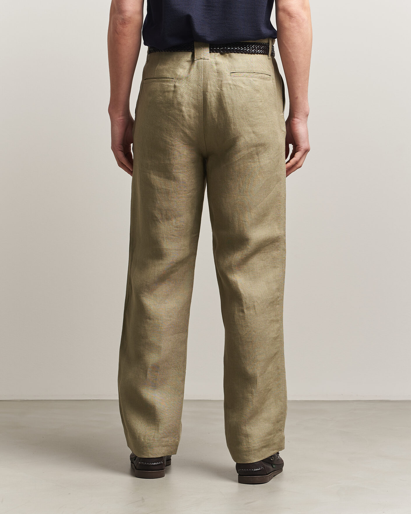 Herre | Bukser | Peregrine | Windsor Linen Trousers Sage