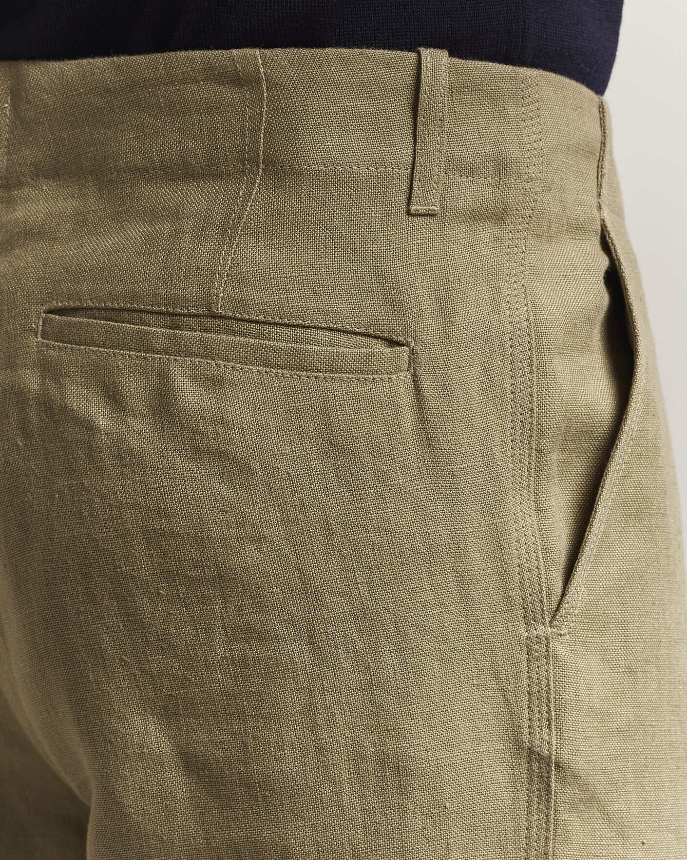 Herre | Bukser | Peregrine | Windsor Linen Trousers Sage