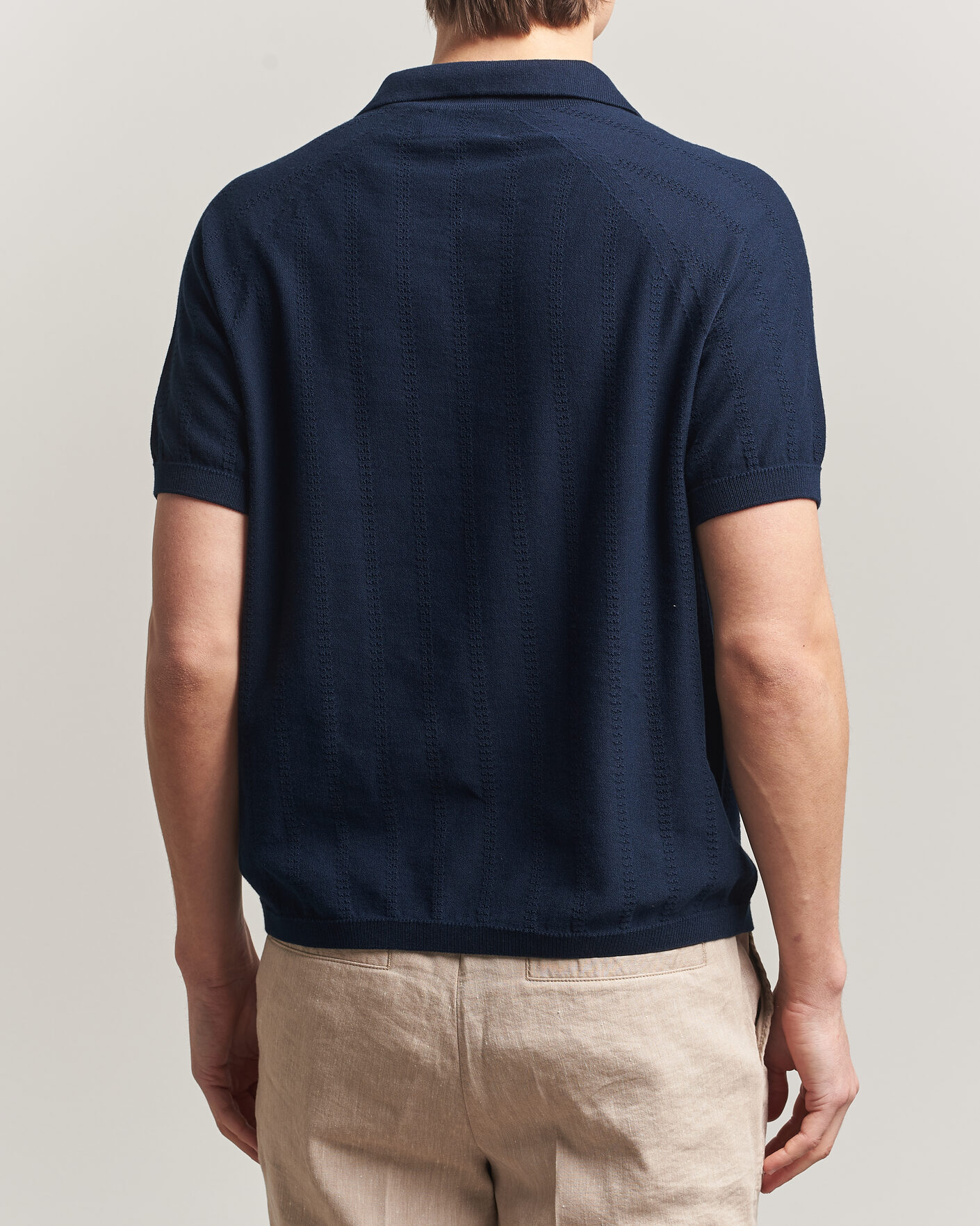 Herre | Pikéer | Peregrine | Alma Cotton Structure Polo Navy