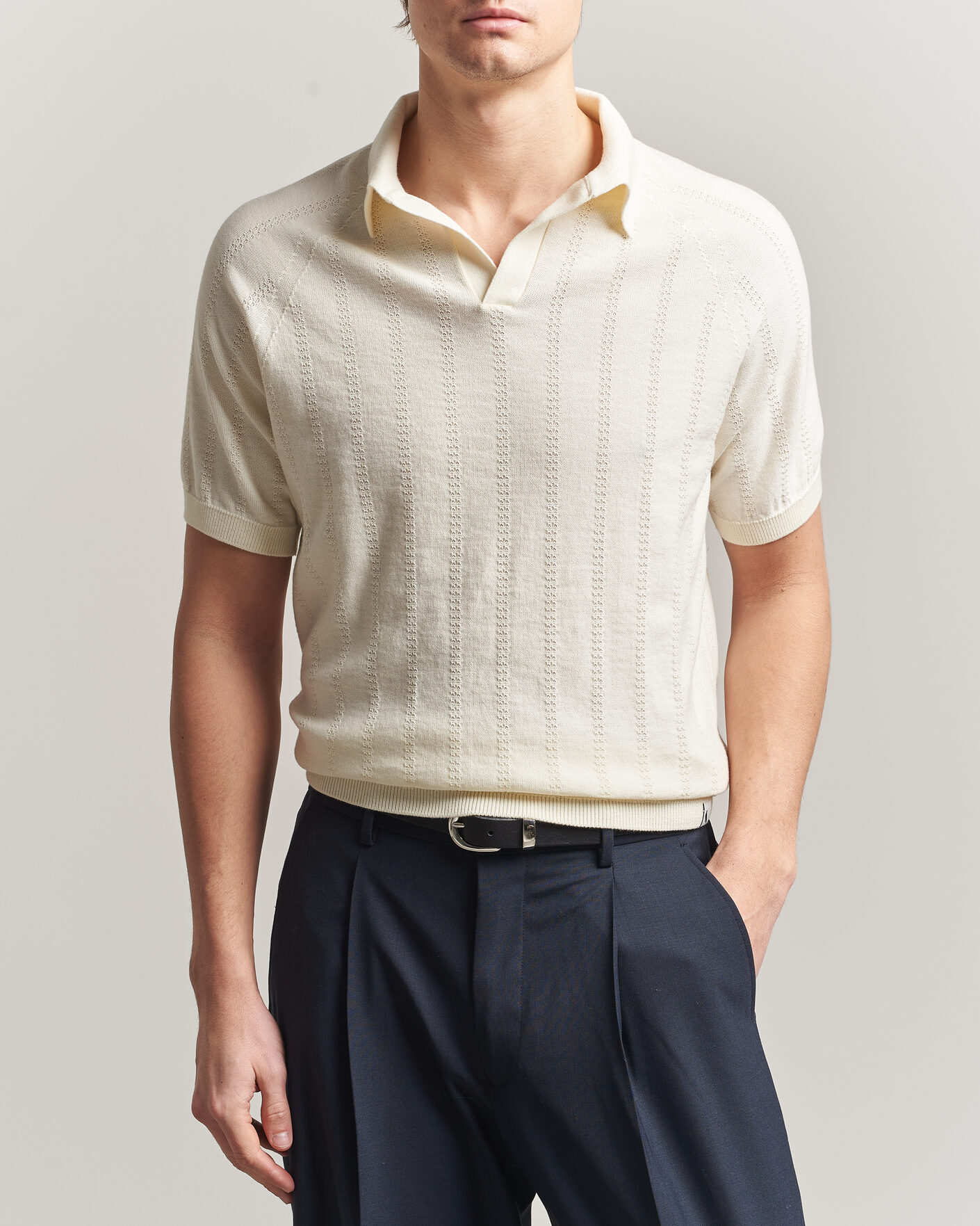 Herre | Pikéer | Peregrine | Alma Cotton Structure Polo White