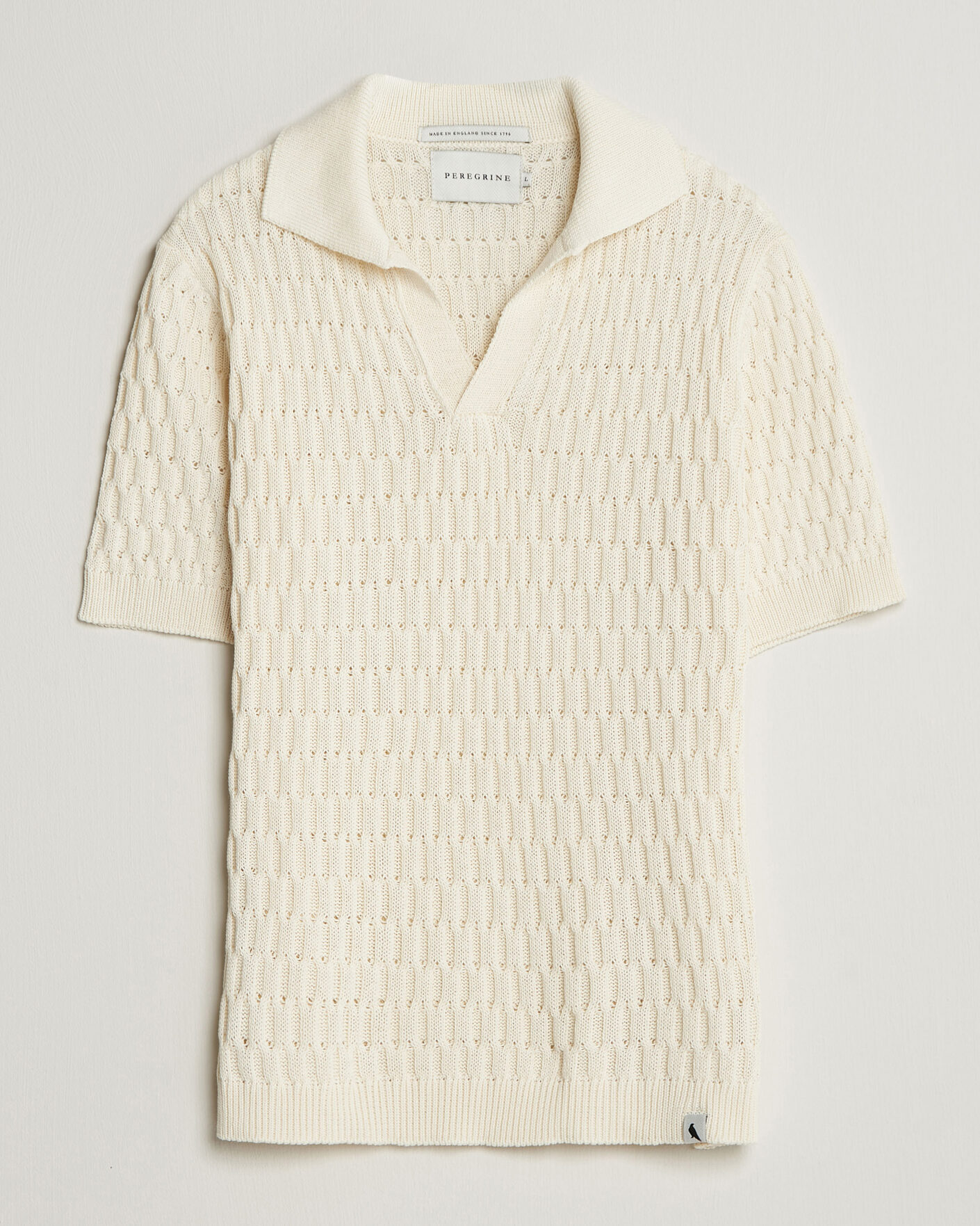 Herre | Pikéer | Peregrine | Cove Knitted Cotton Polo Shirt White