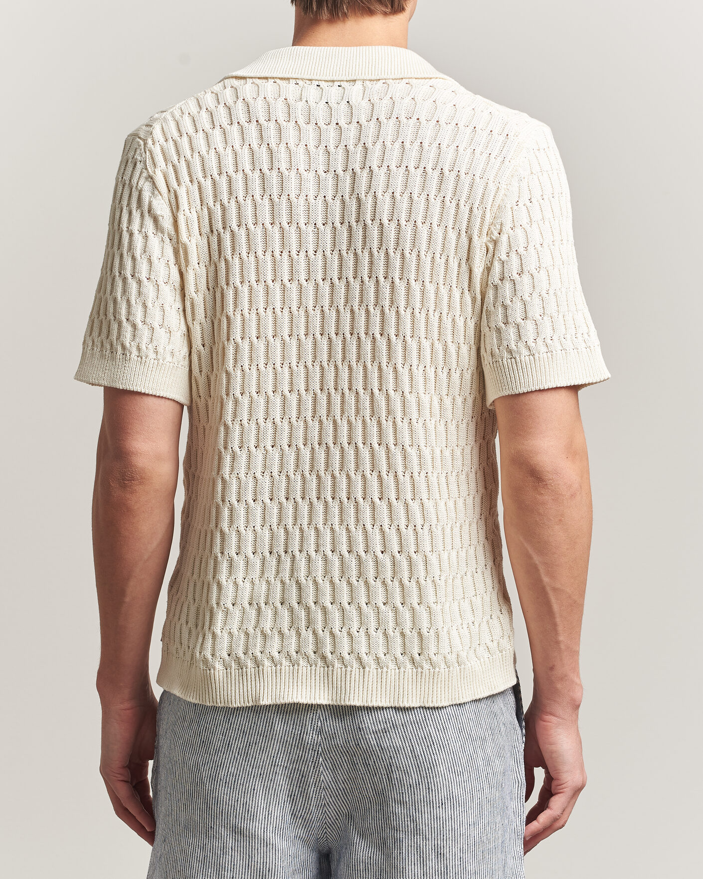 Herre | Pikéer | Peregrine | Cove Knitted Cotton Polo Shirt White