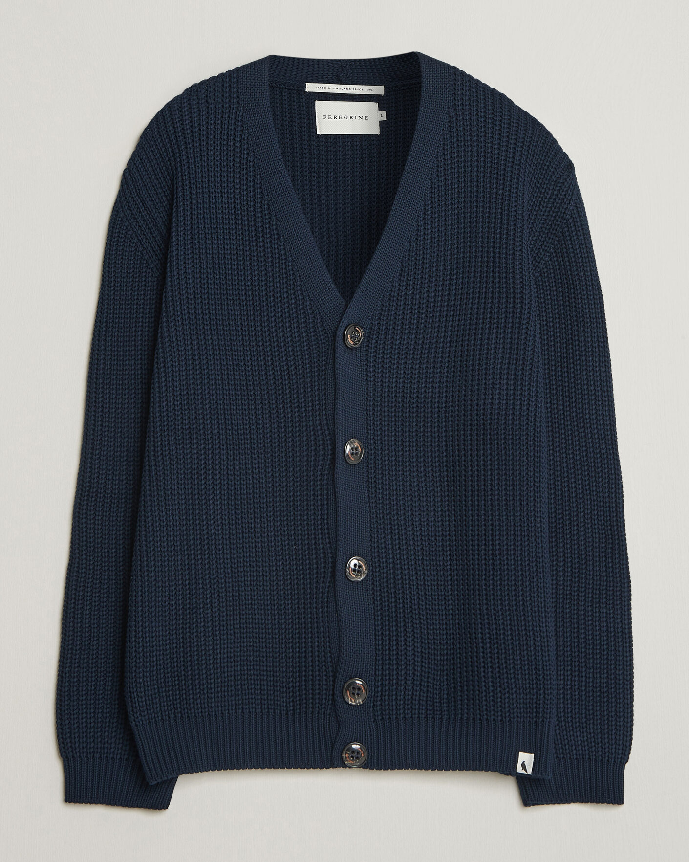 Herre | Gensere | Peregrine | River Cotton Cardigan Navy