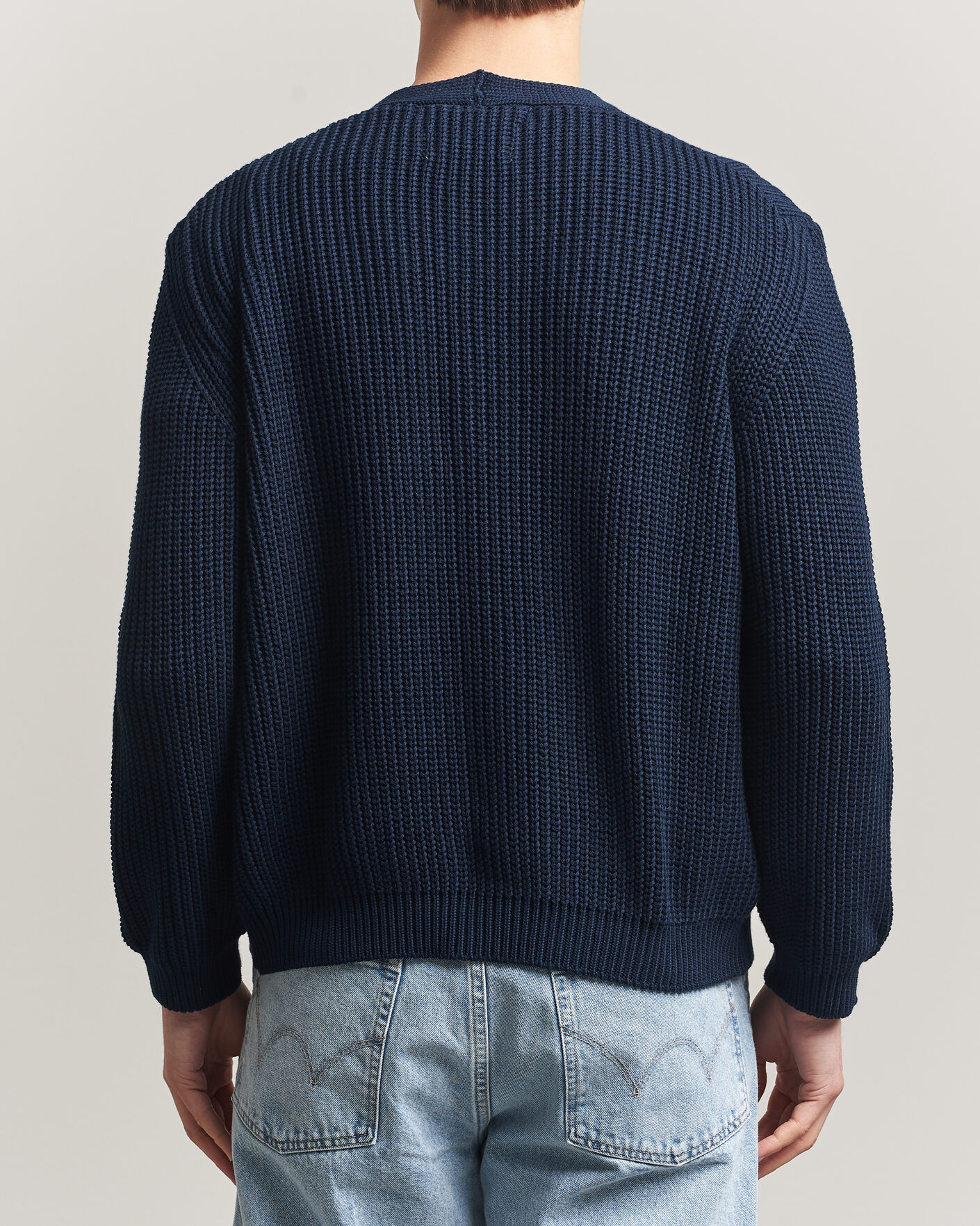 Herre | Gensere | Peregrine | River Cotton Cardigan Navy