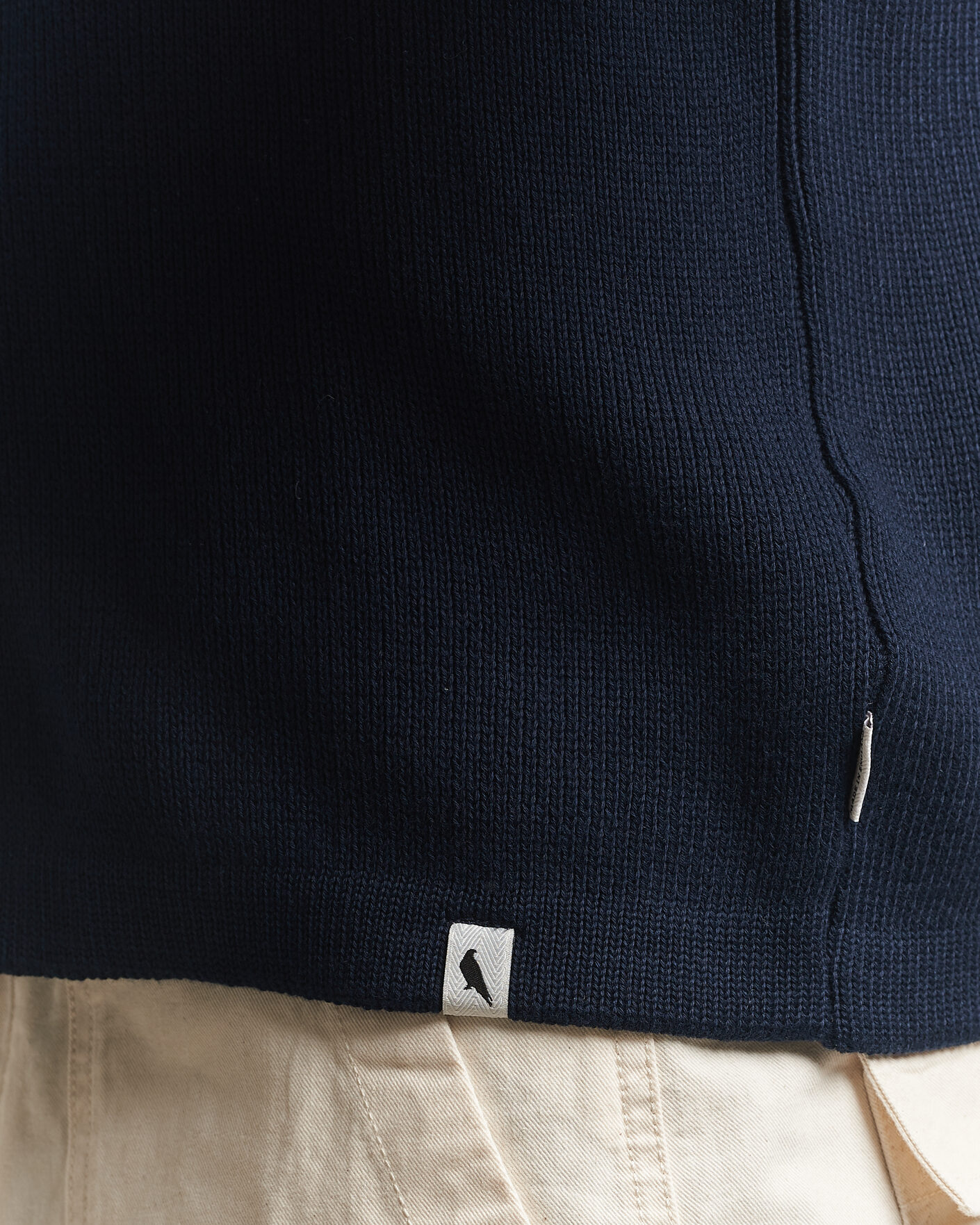 Herre | Gensere | Peregrine | River Knitted Cotton Schacket Navy