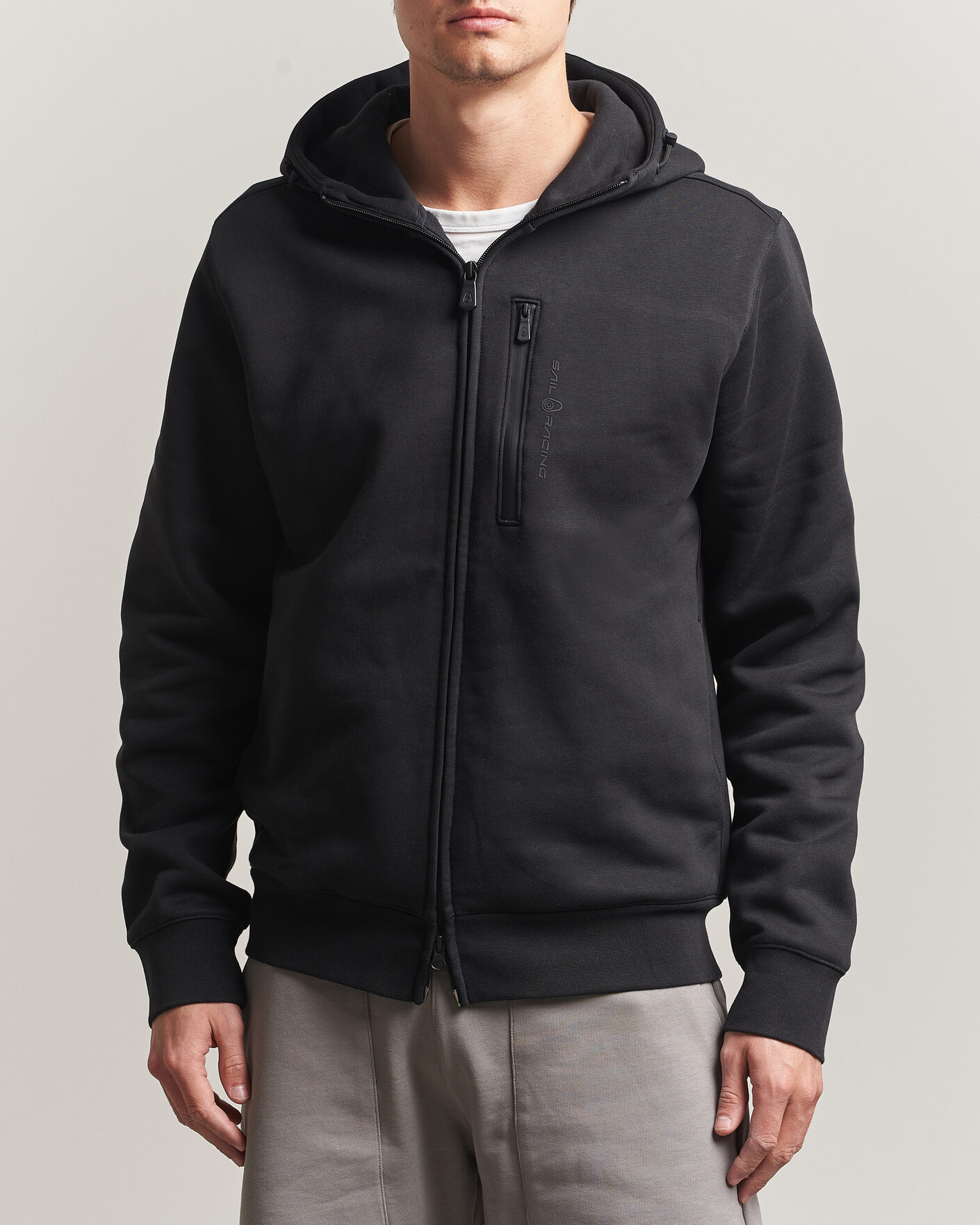 Herre | Gensere | Sail Racing | Bowman Monochrome Full Zip Hoodie Carbon