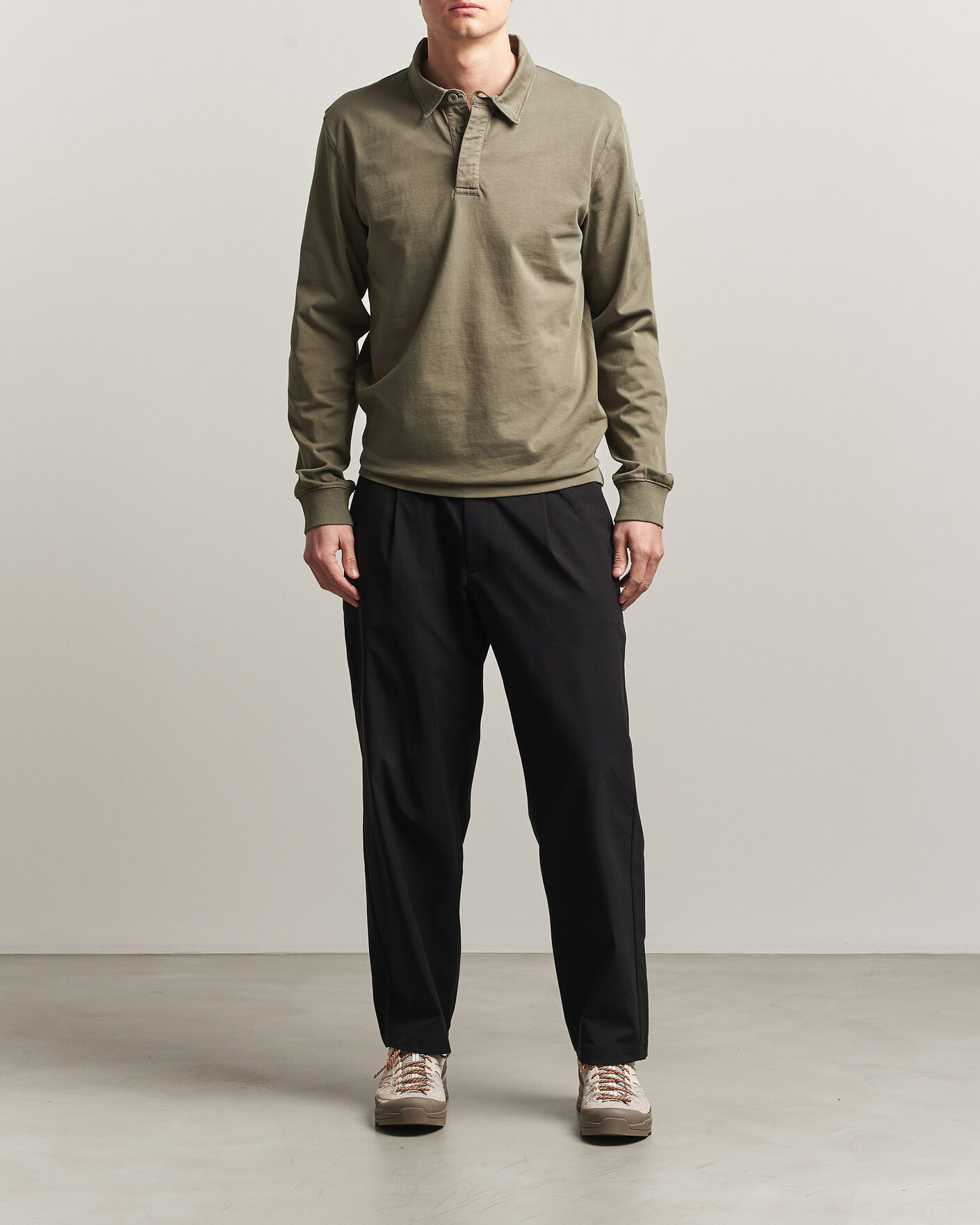 Herre | Gensere | Sail Racing | Wind Pigment Dyed Rugger Mud Green