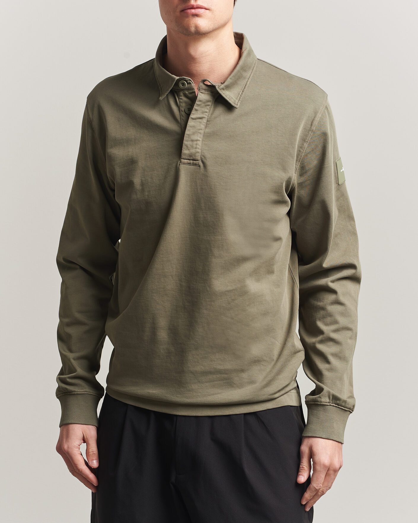 Herre | Gensere | Sail Racing | Wind Pigment Dyed Rugger Mud Green