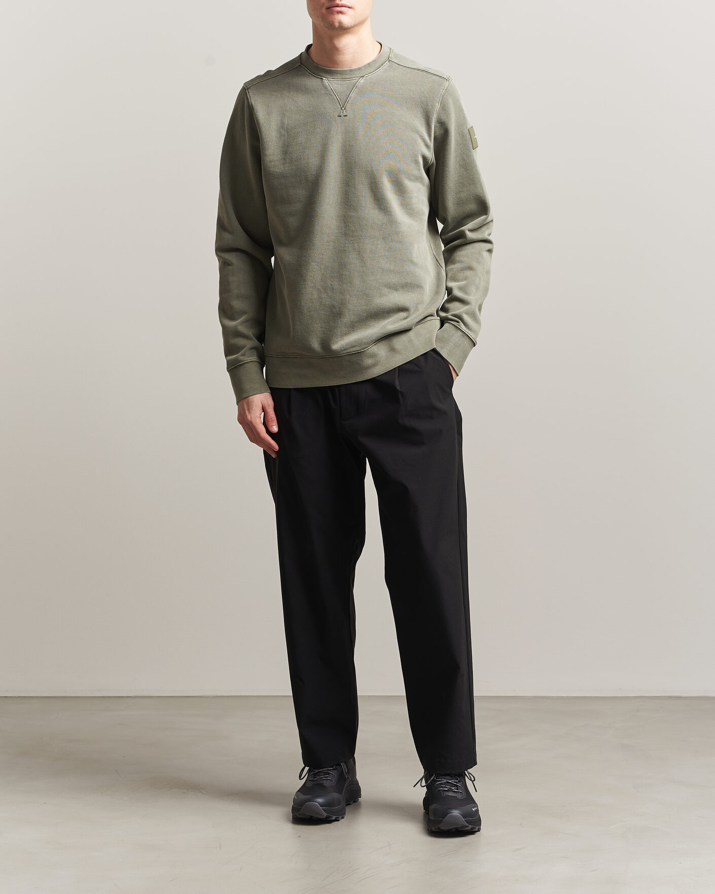 Herre | Gensere | Sail Racing | Wind Pigment Dyed Sweatshirt Mud Green