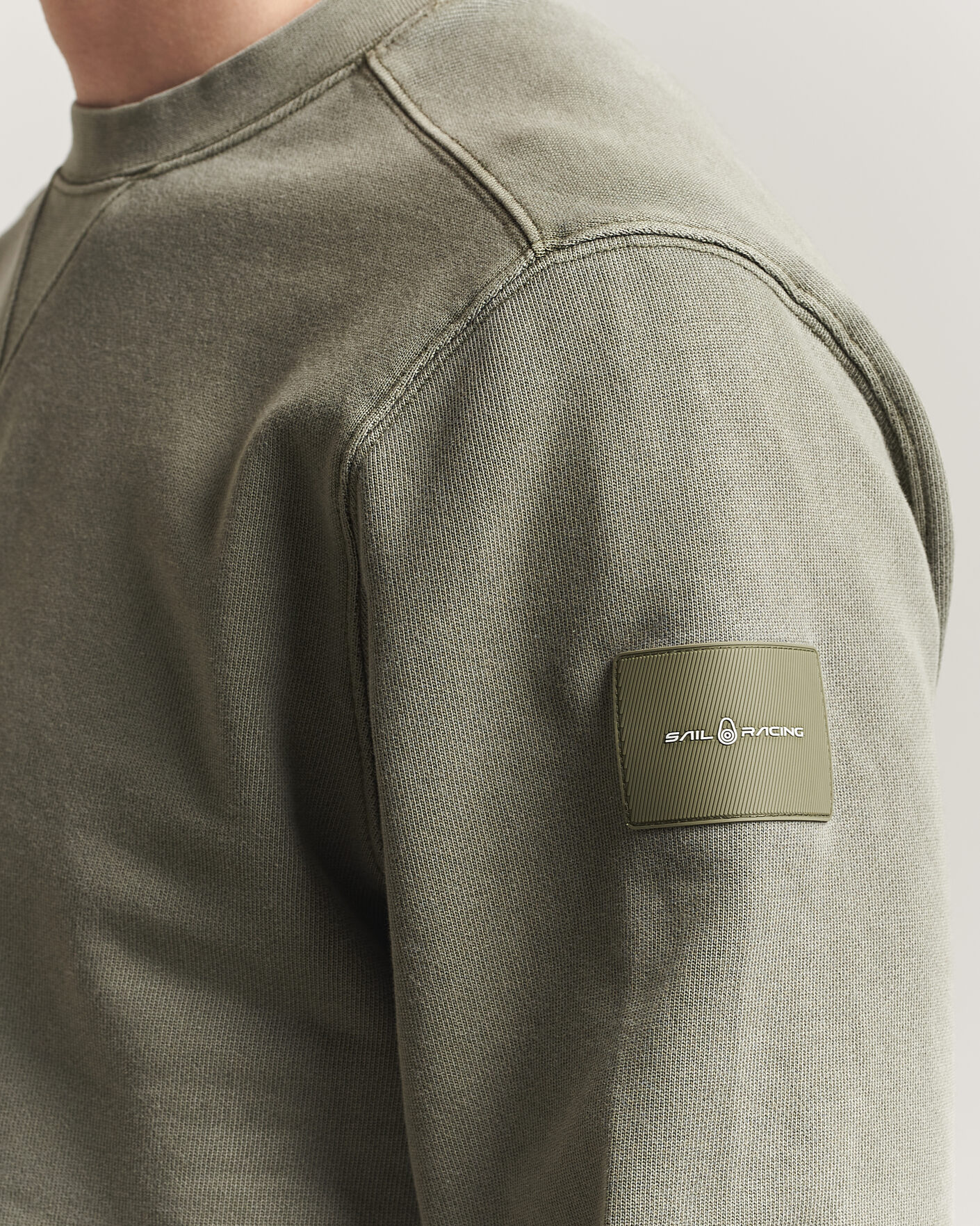 Herre | Gensere | Sail Racing | Wind Pigment Dyed Sweatshirt Mud Green