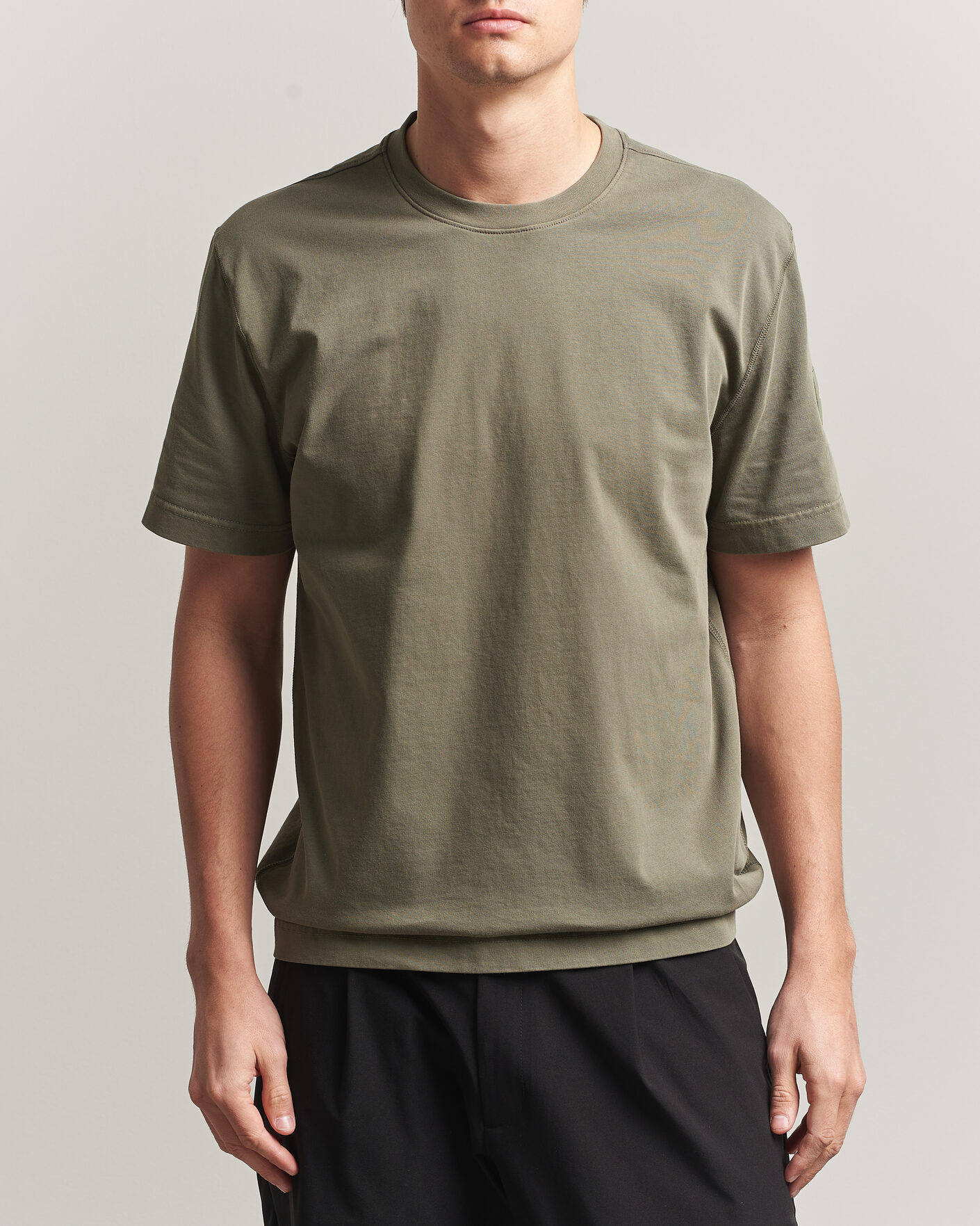 Herre | T-Shirts | Sail Racing | Wind Pigment Dyed T-Shirt Mud Green
