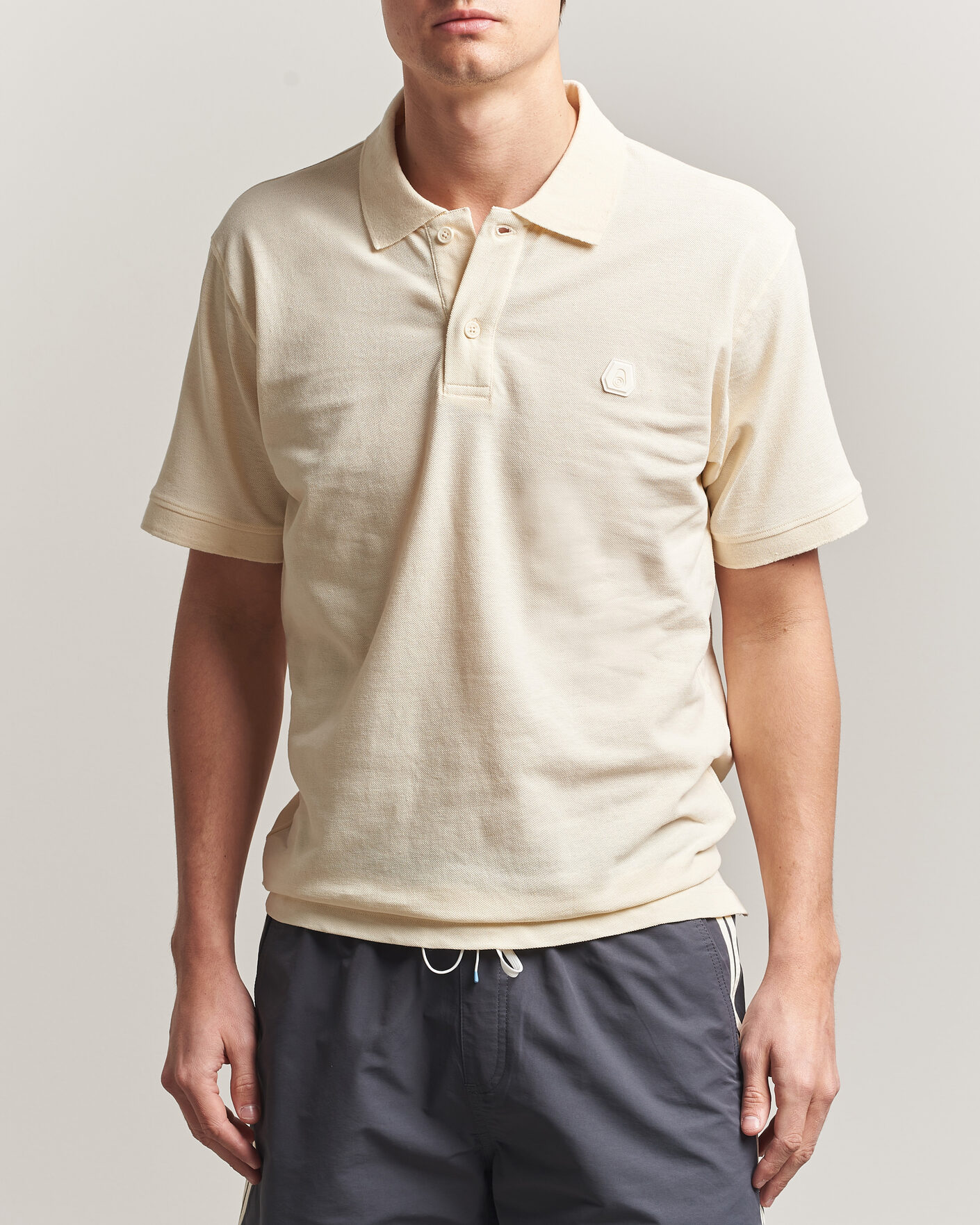 Herre | Pikéer | Sail Racing | Tornado Cotton/Linen Pique Polo Off White