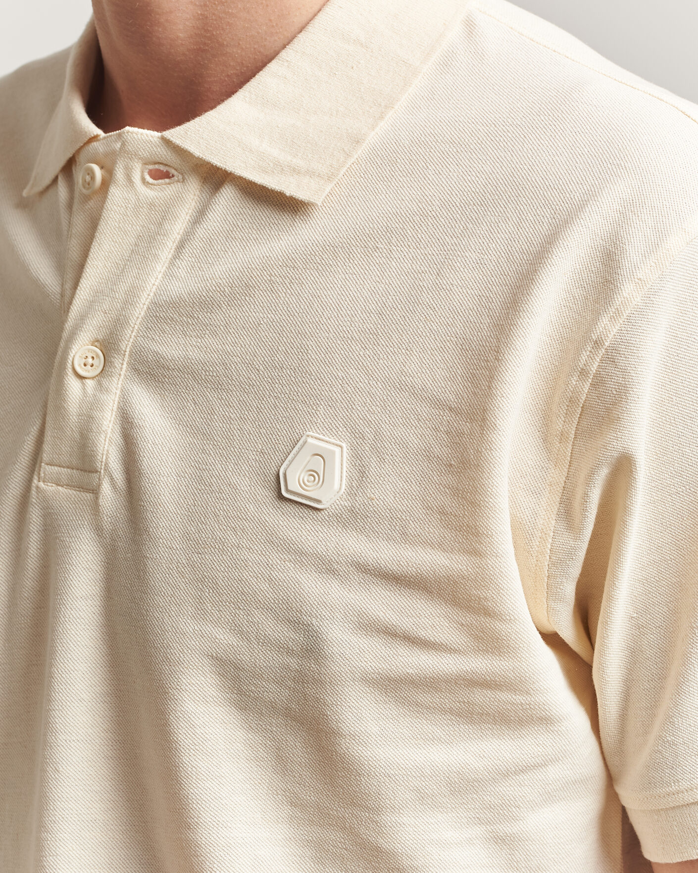 Herre | Pikéer | Sail Racing | Tornado Cotton/Linen Pique Polo Off White