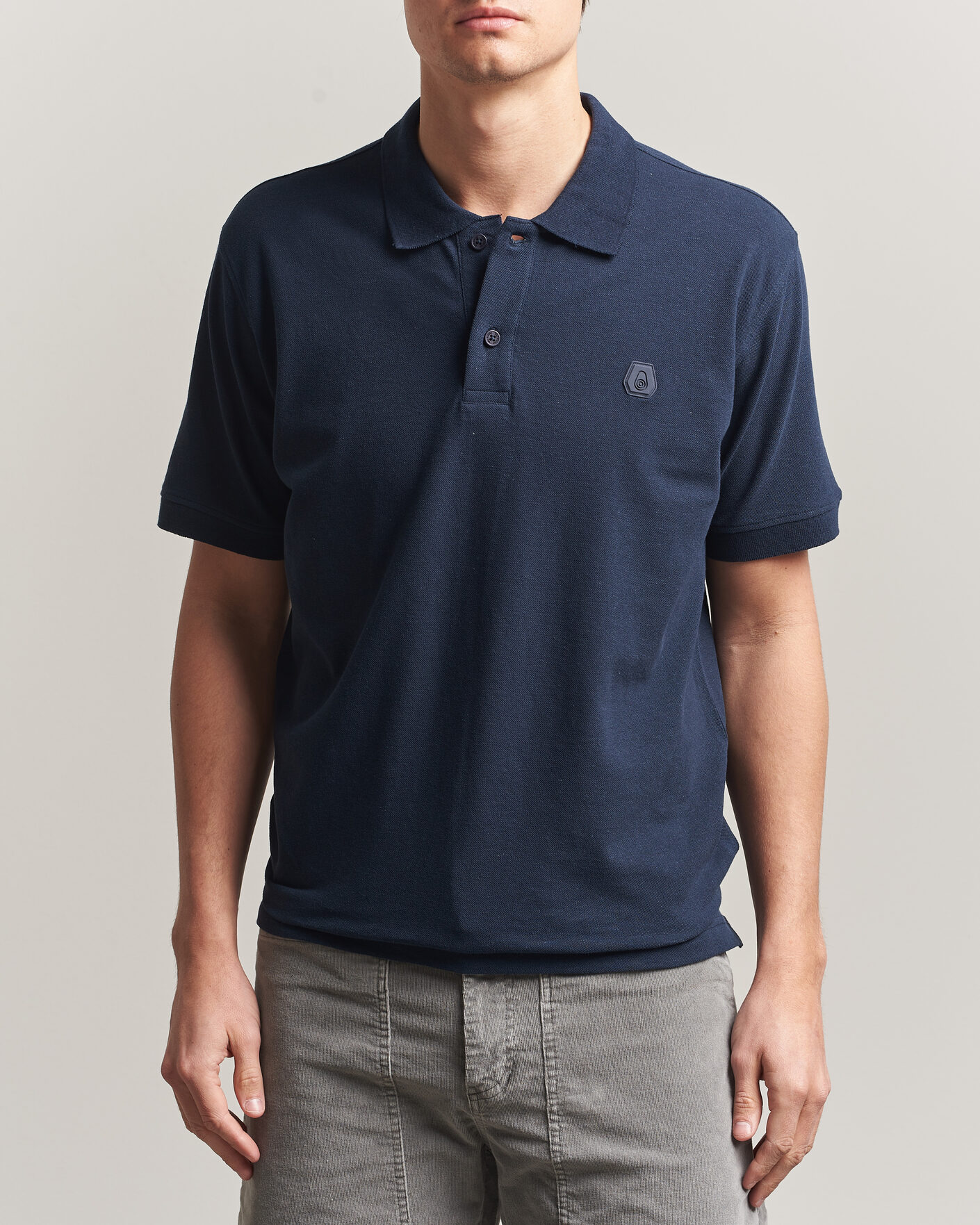 Herre | Pikéer | Sail Racing | Tornado Cotton/Linen Pique Polo Navy