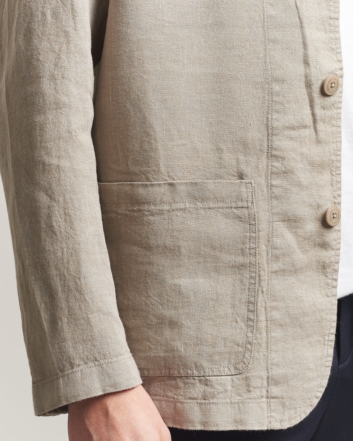 Herre | Dressjakker | KnowledgeCotton Apparel | Linen Blazer Twill