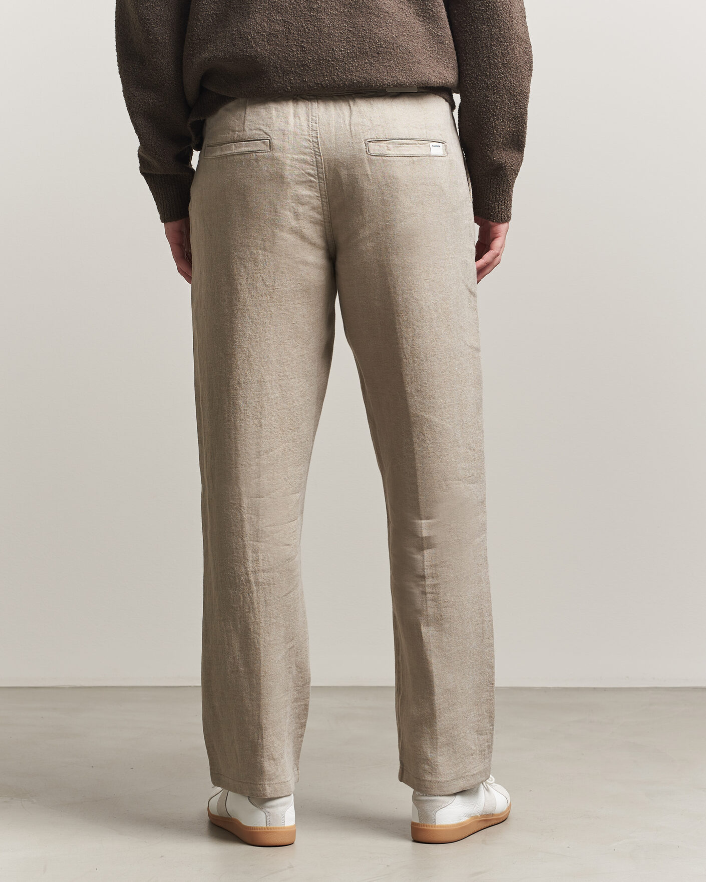 Herre | Bukser | KnowledgeCotton Apparel | Loose Linen Pants Twill