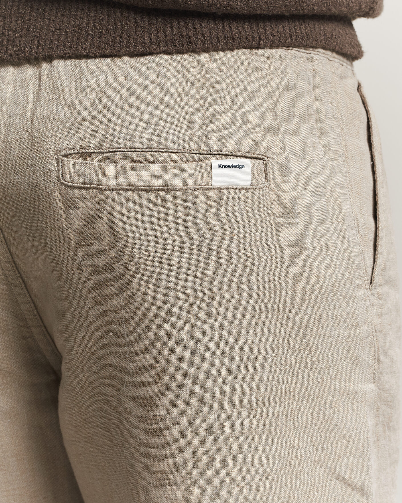 Herre | Bukser | KnowledgeCotton Apparel | Loose Linen Pants Twill