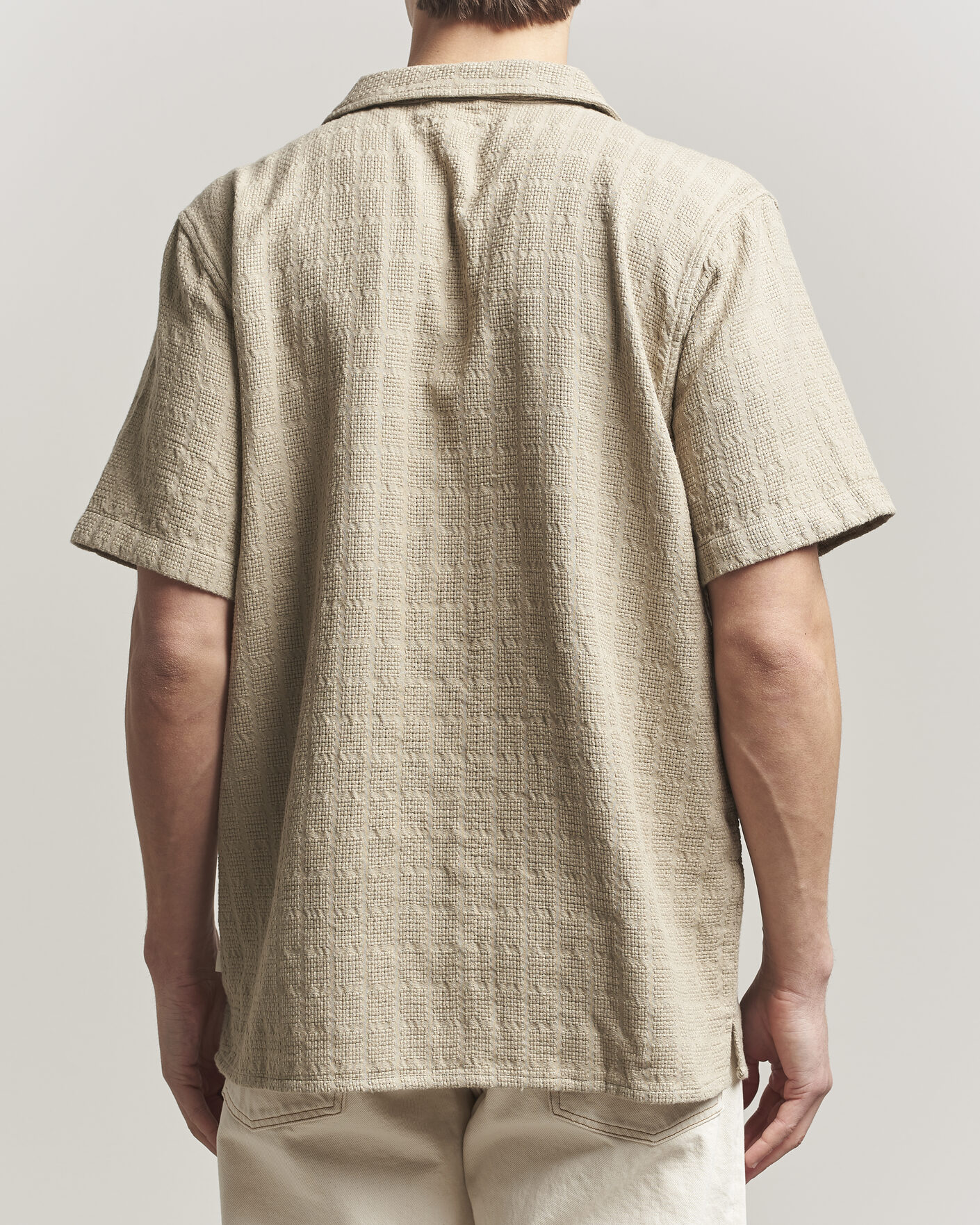 Herre | Skjorter | KnowledgeCotton Apparel | Structured Cotton Dobby Shirt Twill