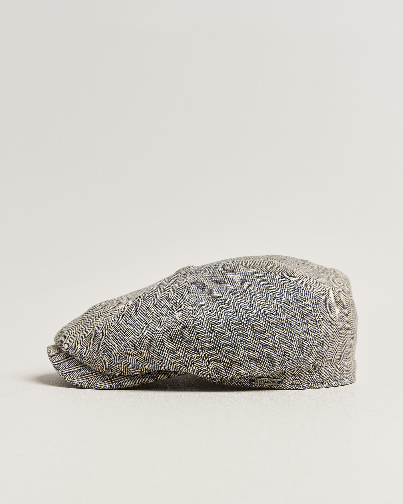Herre | Hatter og capser | Wigéns | Newsboy Retro Herringbone Cap Blue