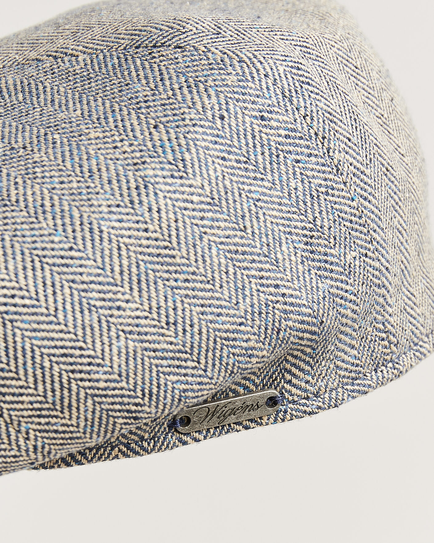 Herre | Hatter og capser | Wigéns | Newsboy Retro Herringbone Cap Blue