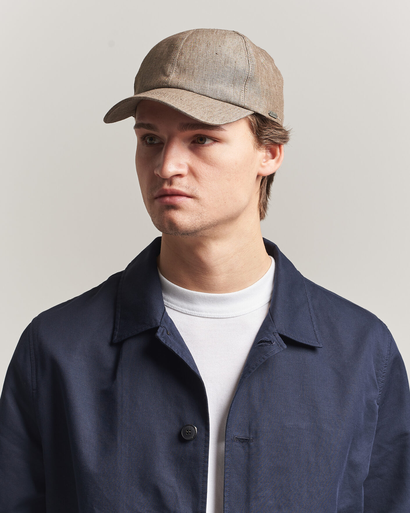 Herre | Hatter og capser | Wigéns | Baseball Linen Cap Light Brown