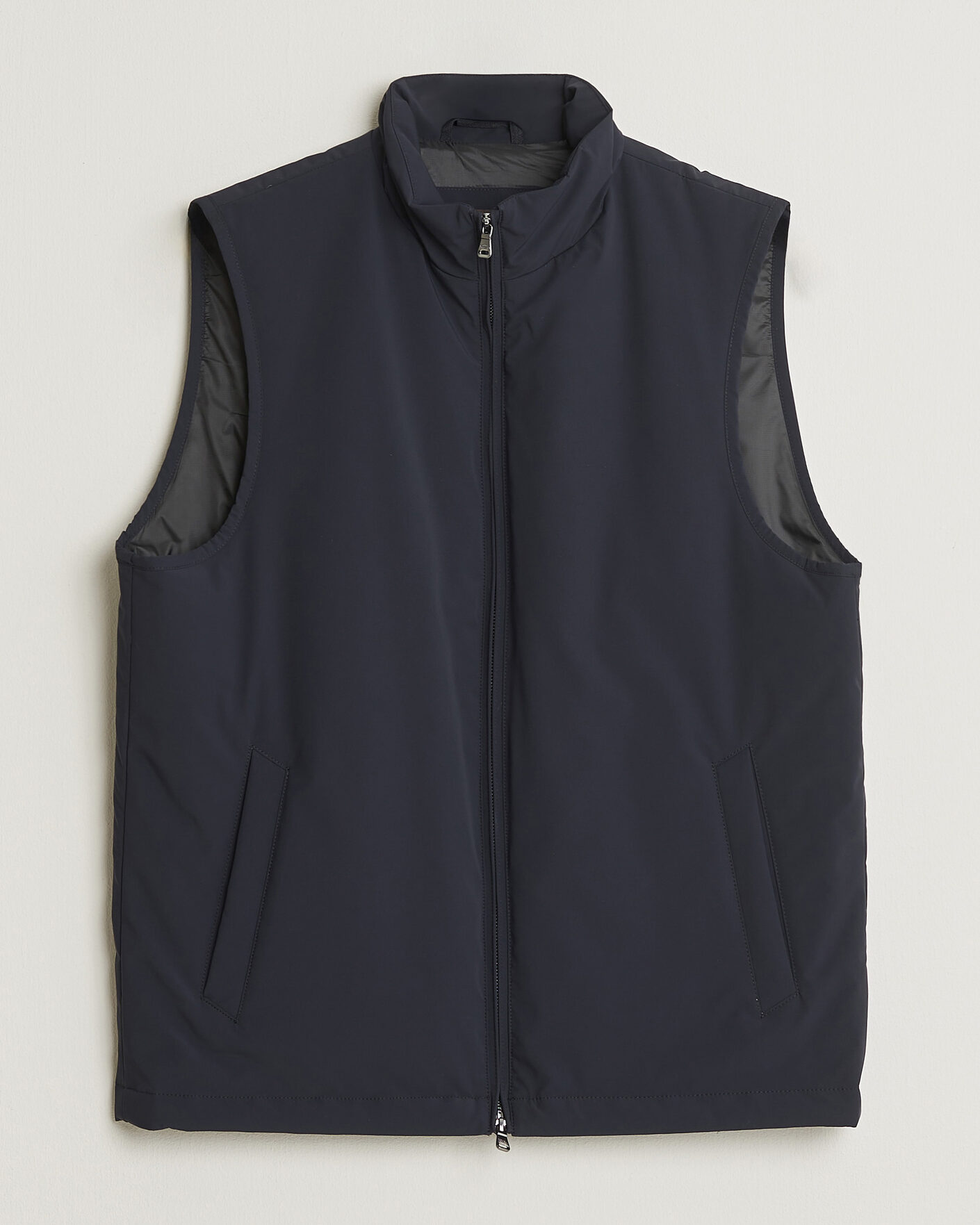 Herre | Vester | Oscar Jacobson | Light Zipped Waistcoat Navy
