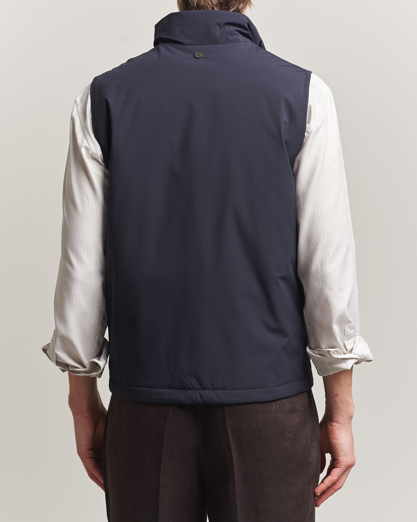 Herre | Vester | Oscar Jacobson | Light Zipped Waistcoat Navy