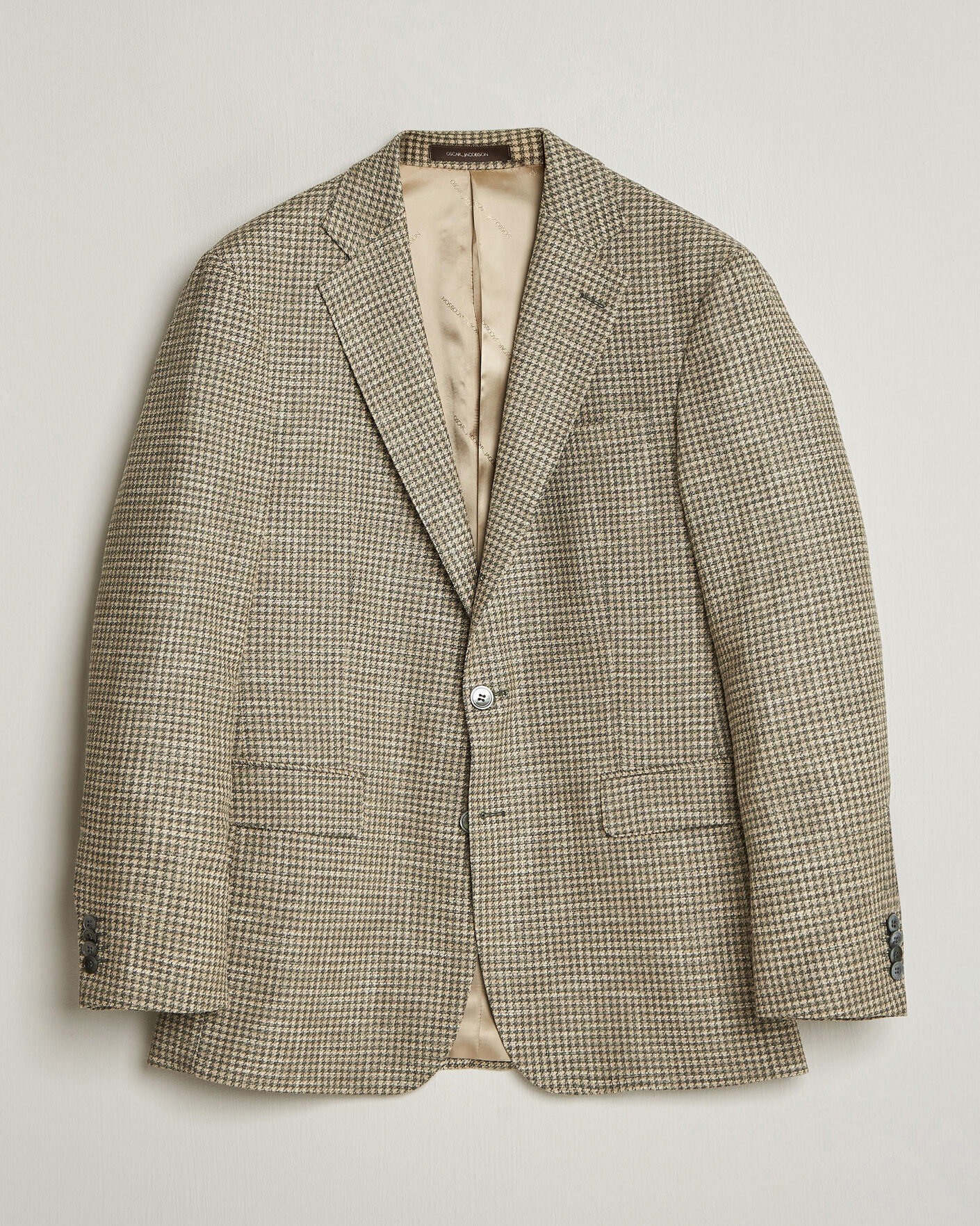 Herre | Dressjakker | Oscar Jacobson | Robert Wool/Silk/Cotton Blazer Green