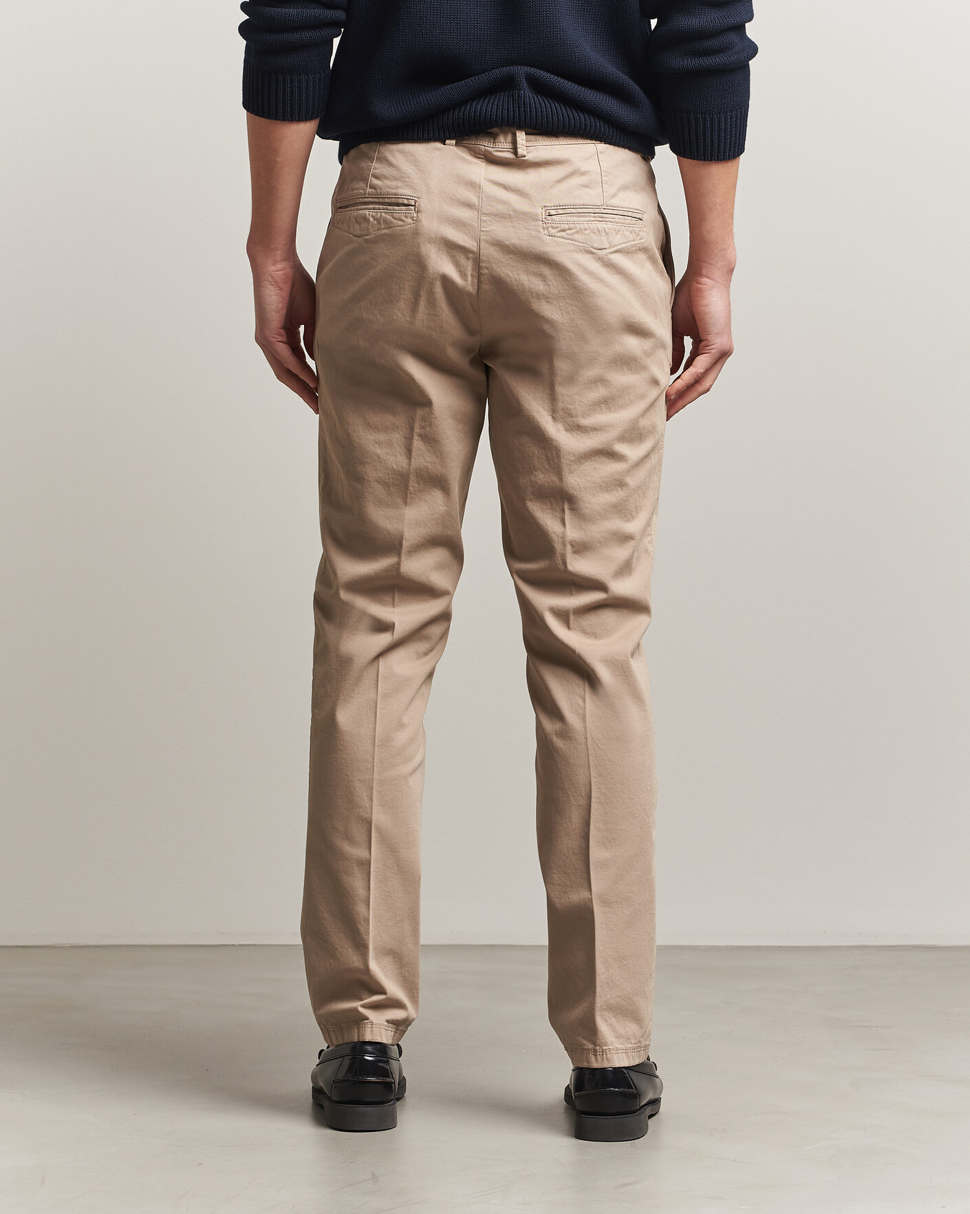 Herre | Bukser | Oscar Jacobson | Danik Cotton Trousers Beige