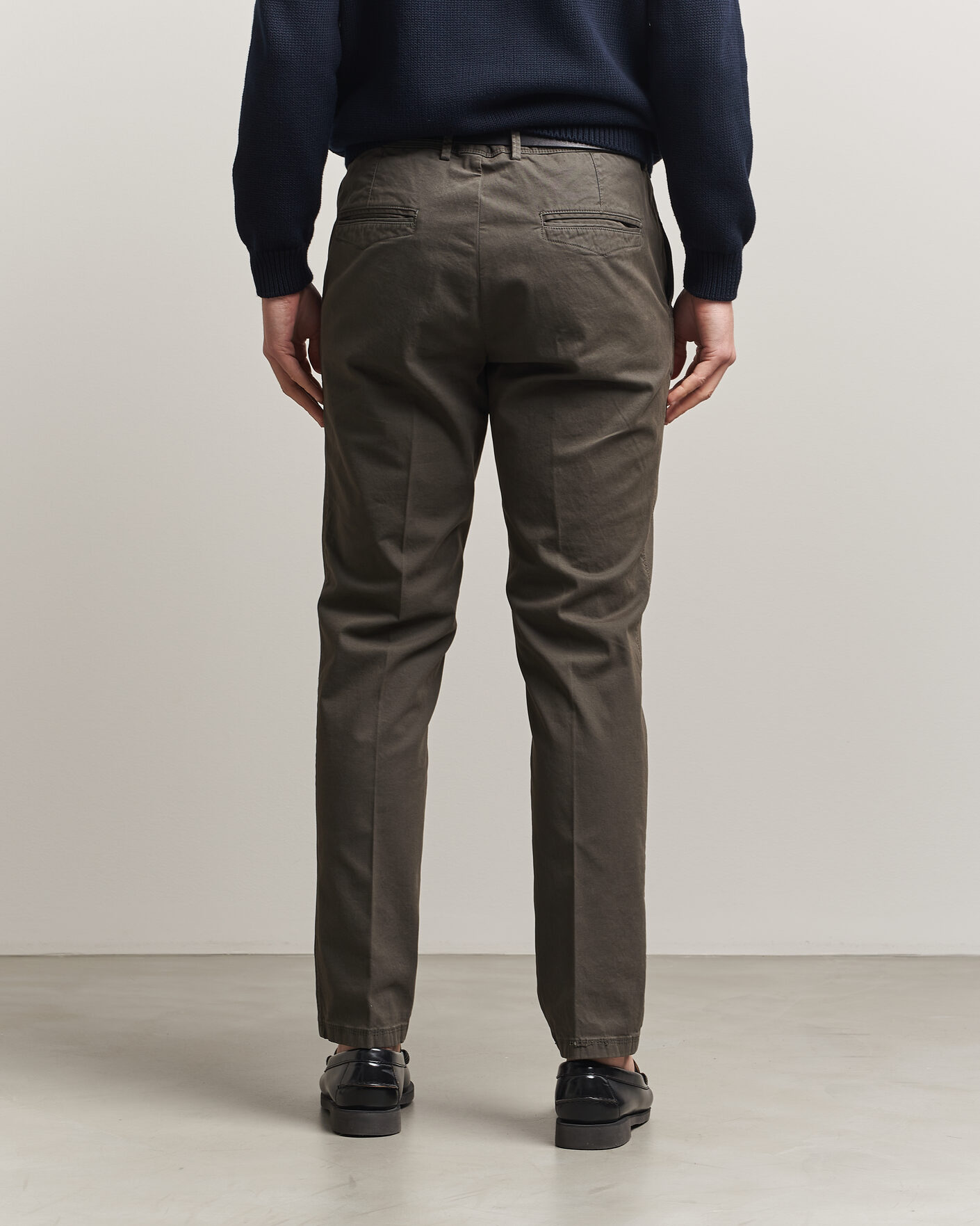 Herre | Bukser | Oscar Jacobson | Danik Cotton Trousers Olive