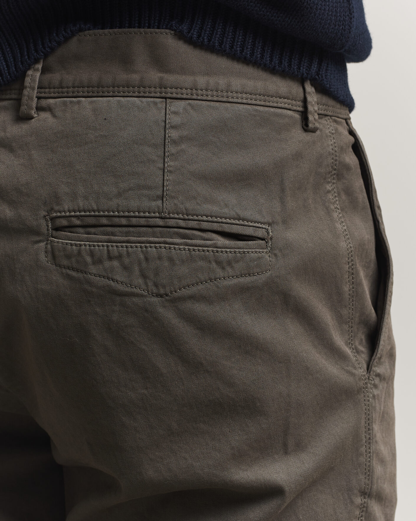 Herre | Bukser | Oscar Jacobson | Danik Cotton Trousers Olive