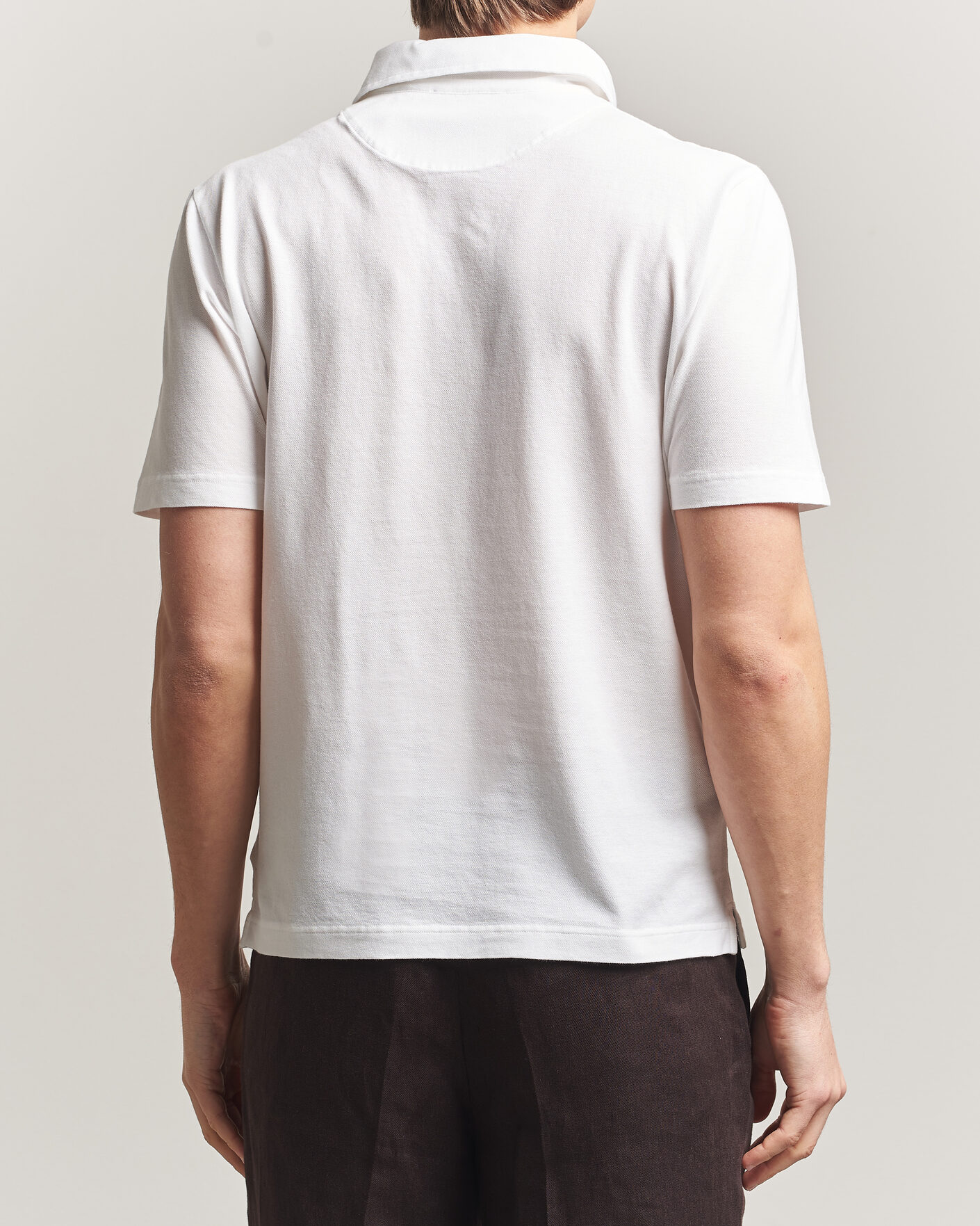 Herre | Pikéer | Zanone | Soft Cotton Piquet Polo White