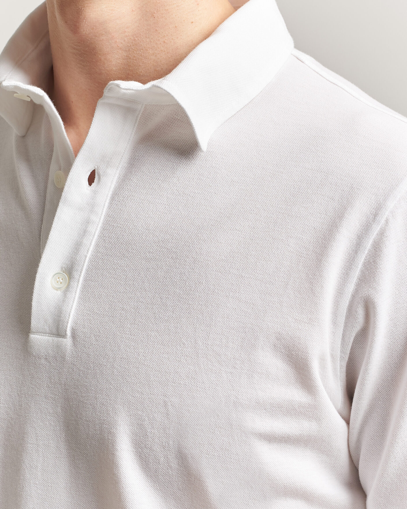 Herre | Pikéer | Zanone | Soft Cotton Piquet Polo White
