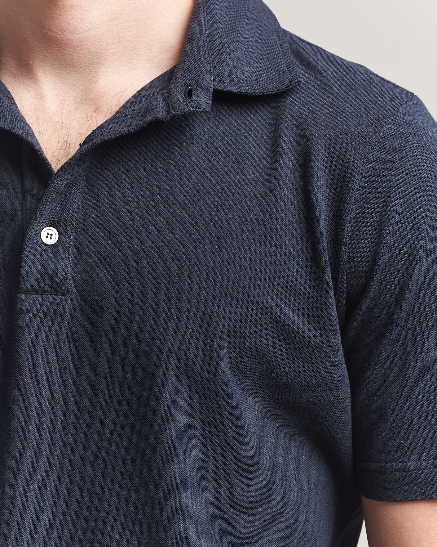 Herre | Pikéer | Zanone | Soft Cotton Piquet Polo Navy