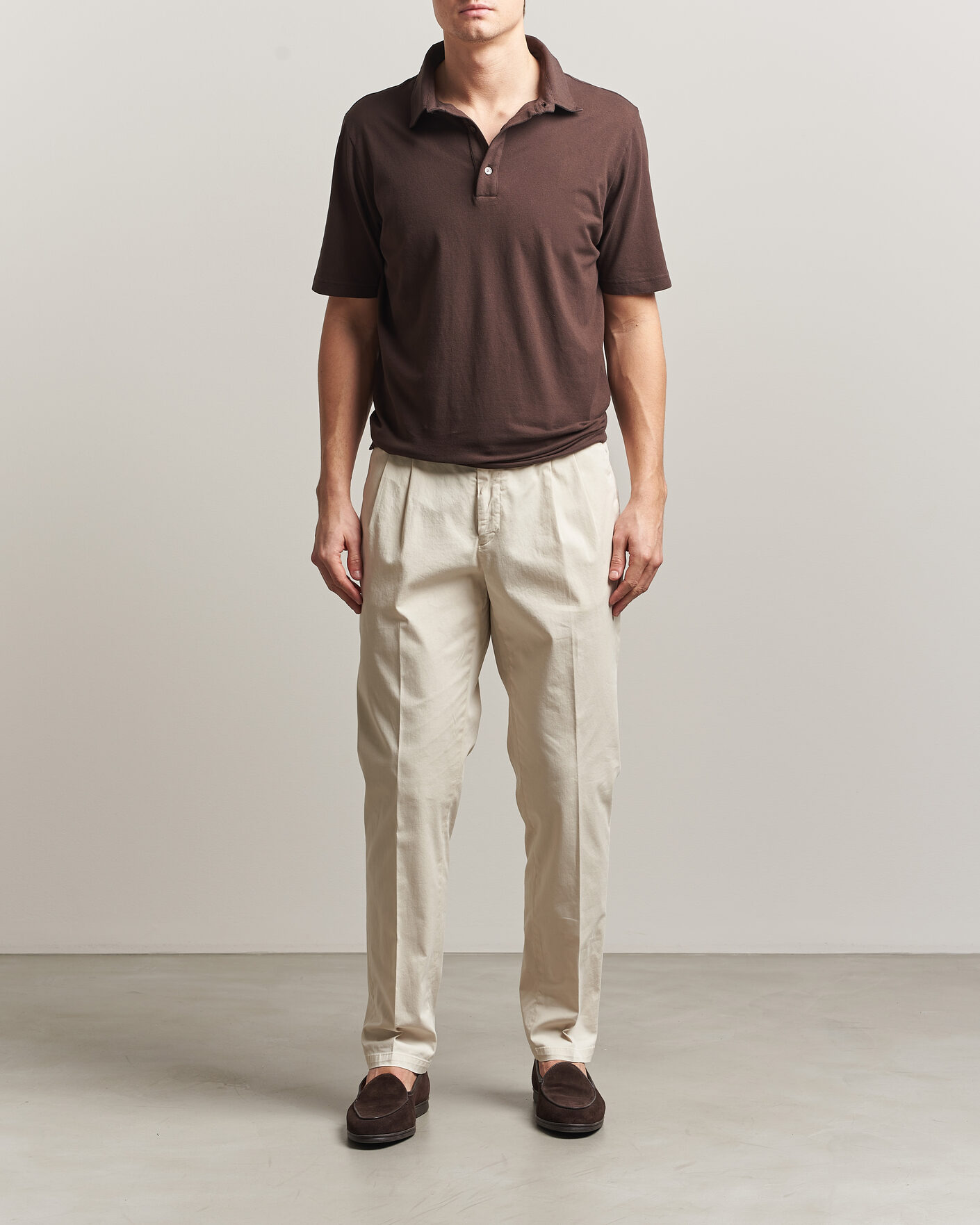 Herre | Pikéer | Zanone | Soft Cotton Piquet Polo Chocolate