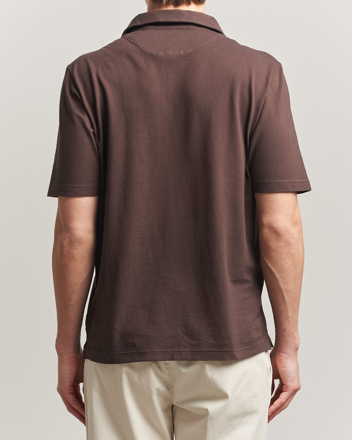 Herre | Pikéer | Zanone | Soft Cotton Piquet Polo Chocolate