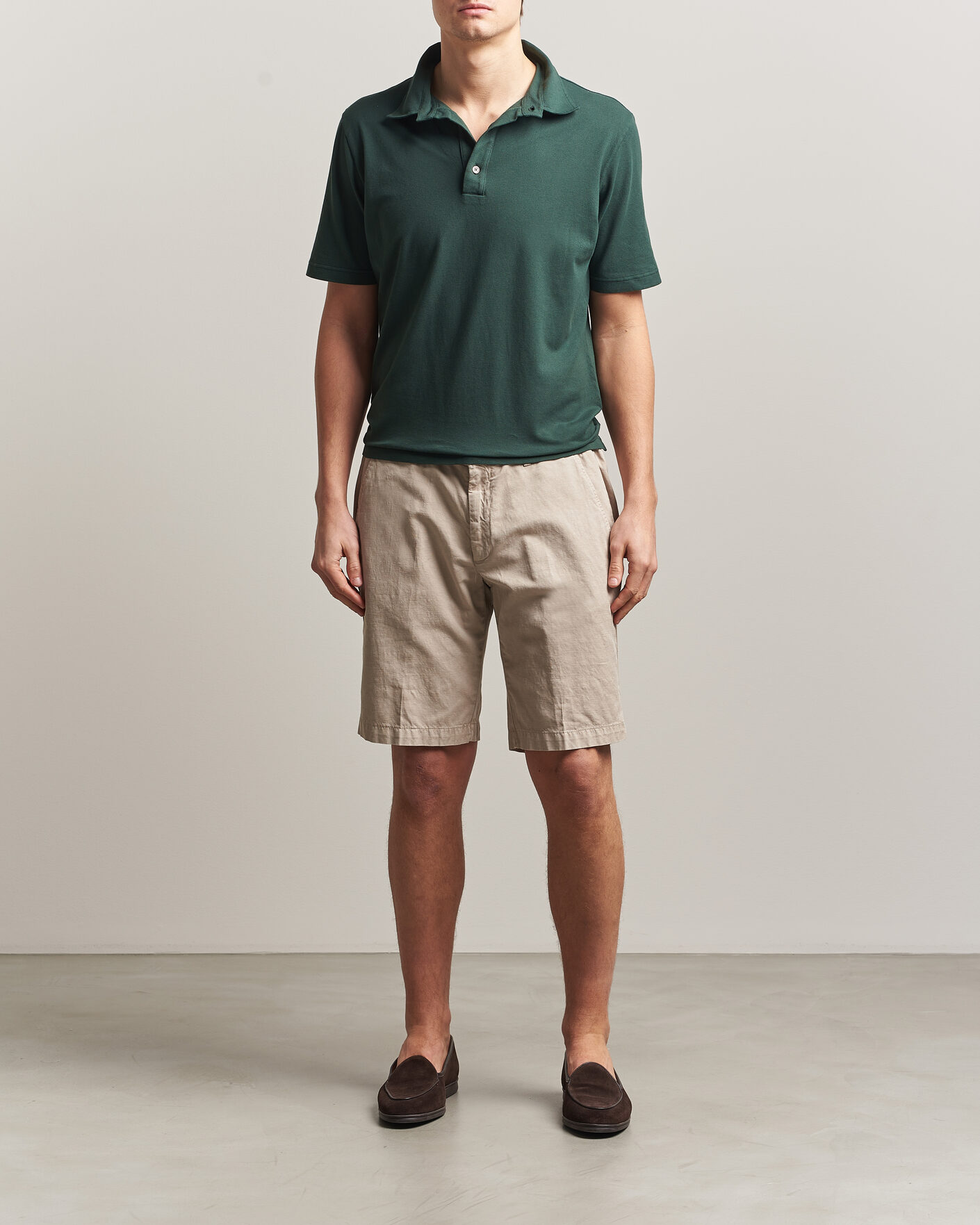 Herre | Pikéer | Zanone | Soft Cotton Piquet Polo Dark Green