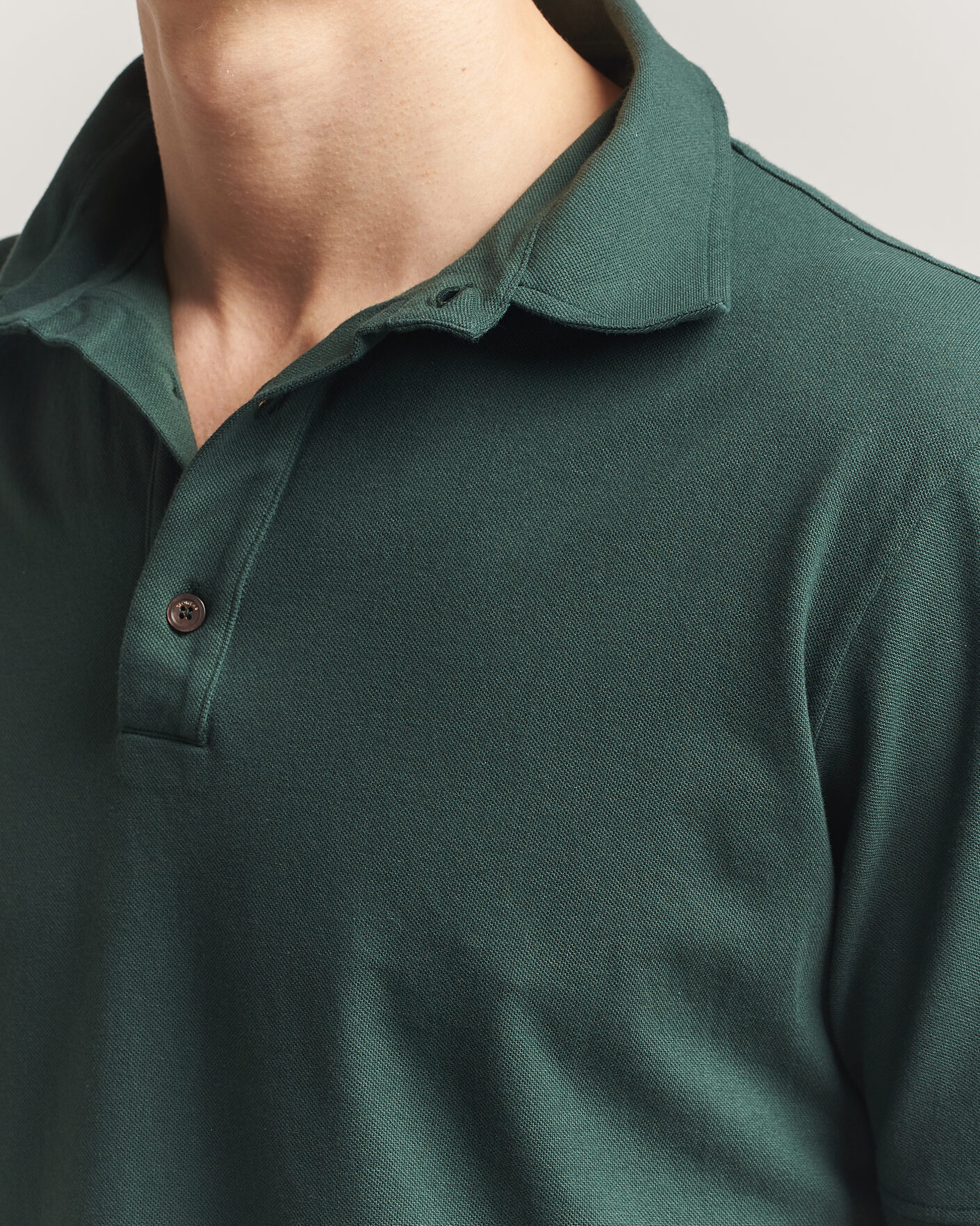 Herre | Pikéer | Zanone | Soft Cotton Piquet Polo Dark Green